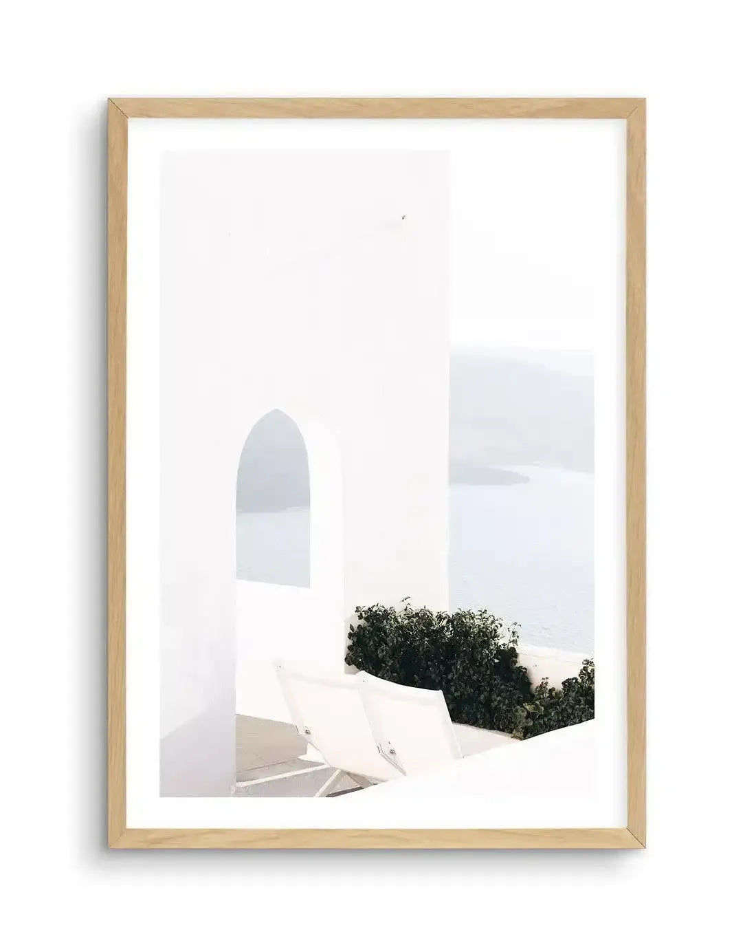 Ocean View II | Santorini Art Print-Shop Greece Wall Art Prints Online with Olive et Oriel - Our collection of Greek Islands art prints offer unique wall art including blue domes of Santorini in Oia, mediterranean sea prints and incredible posters from Milos and other Greece landscape photography - this collection will add mediterranean blue to your home, perfect for updating the walls in coastal, beach house style. There is Greece art on canvas and extra large wall art with fast, free shipping 