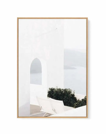 Ocean View II | Santorini | Framed Canvas Art Print coastal art print