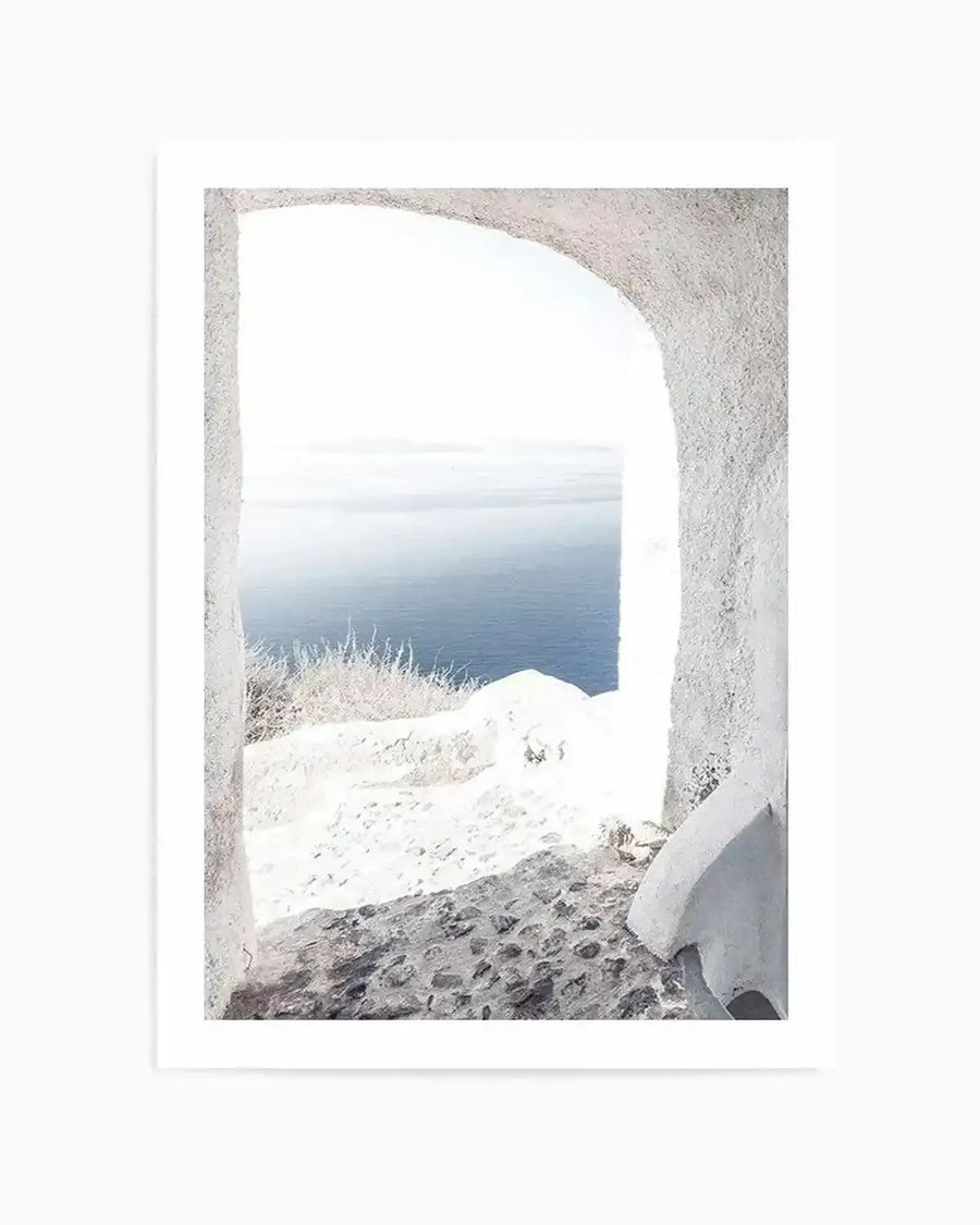 Ocean View | Santorini Art Print from Olive et Oriel where you can shop wallpaper and artworks online