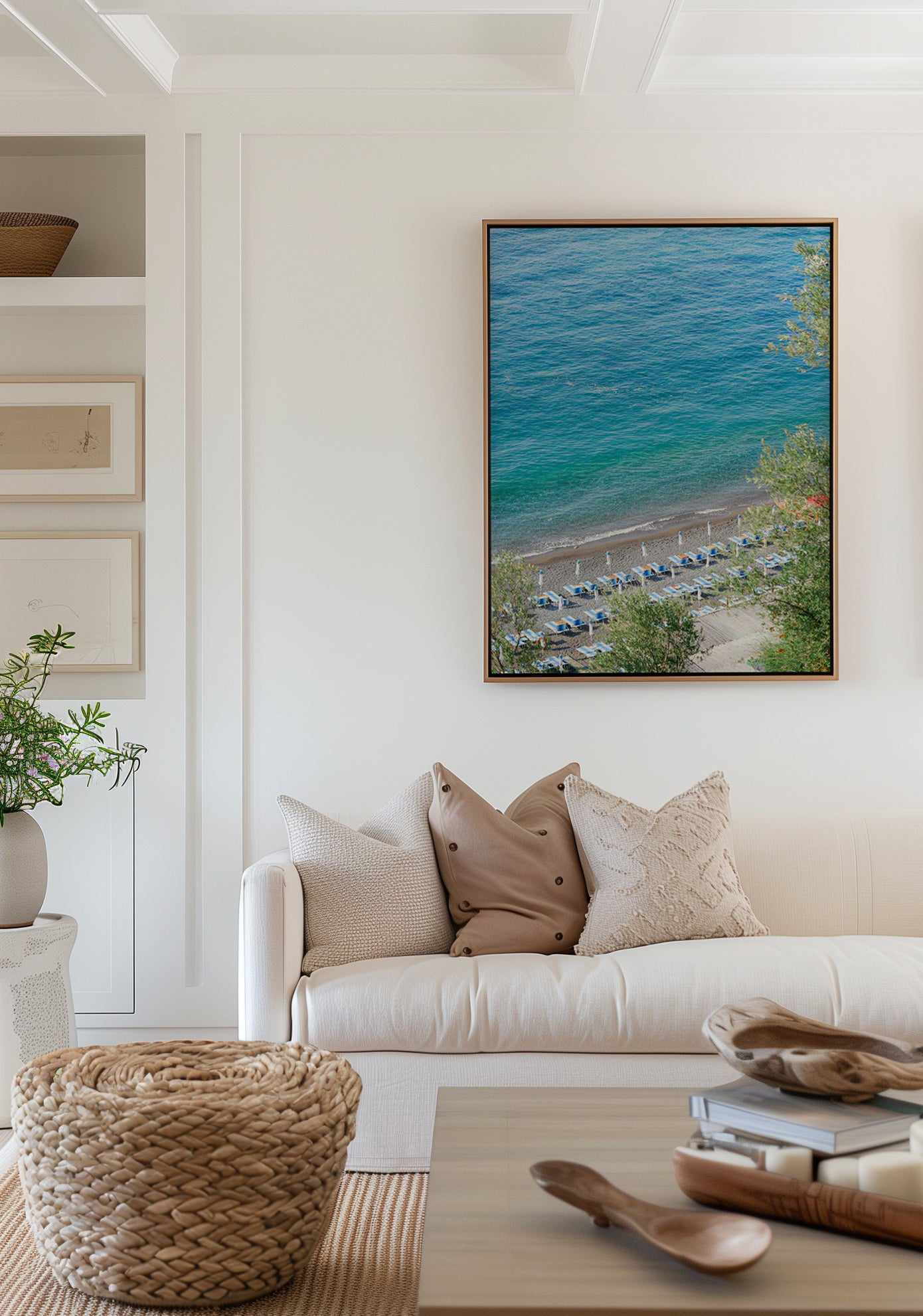 Ocean Views by Kamalia Studio | Framed Canvas Art Print