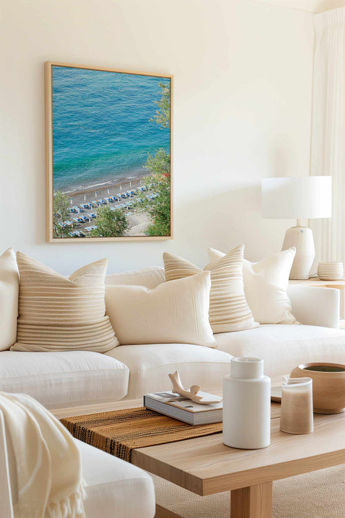 Ocean Views by Kamalia Studio | Framed Canvas Art Print