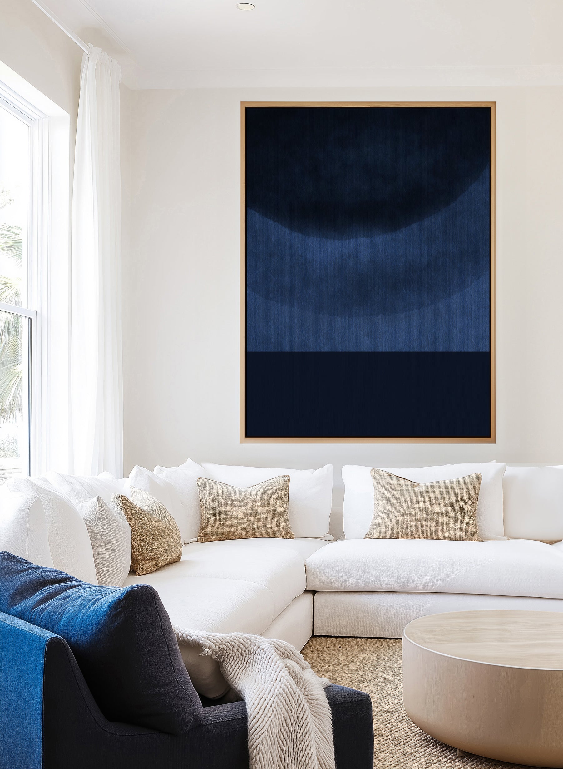 Ocean by Shatha Al Dafai | Framed Canvas Art Print