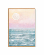 Ocean Moonlight | Framed Canvas Art Print