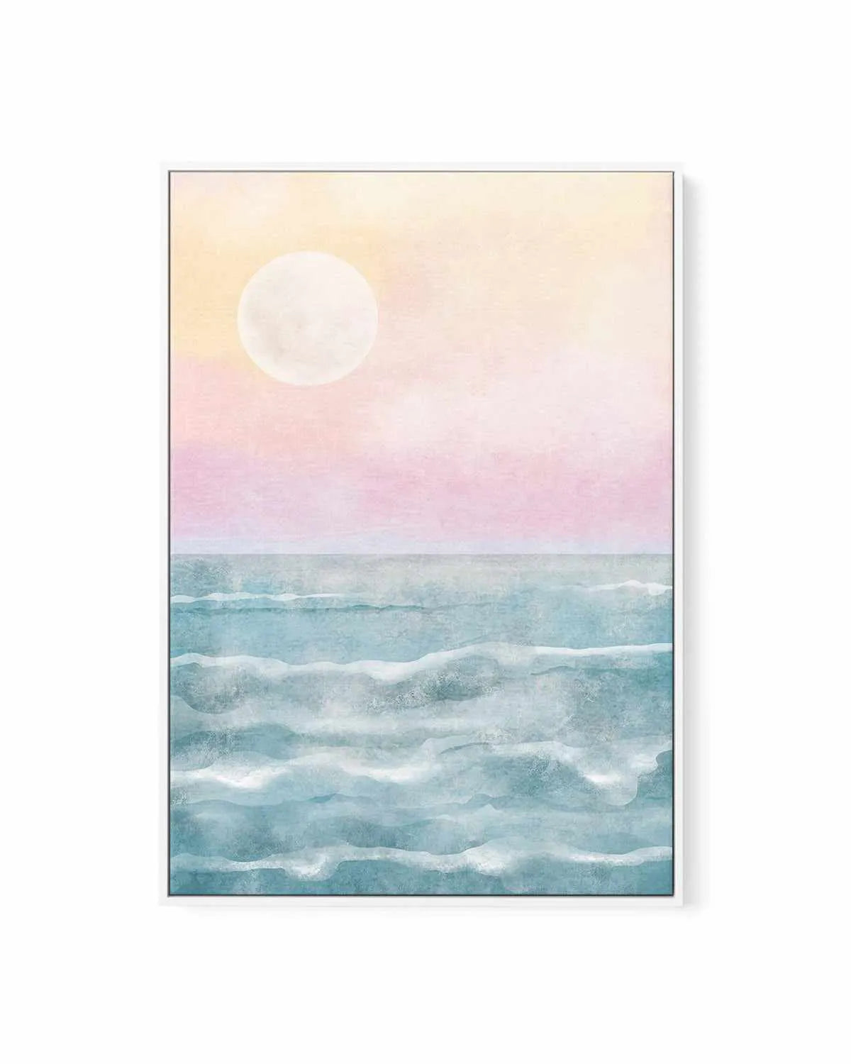 Ocean Moonlight | Framed Canvas Art Print from Olive et Oriel where you can shop wallpaper and artworks online