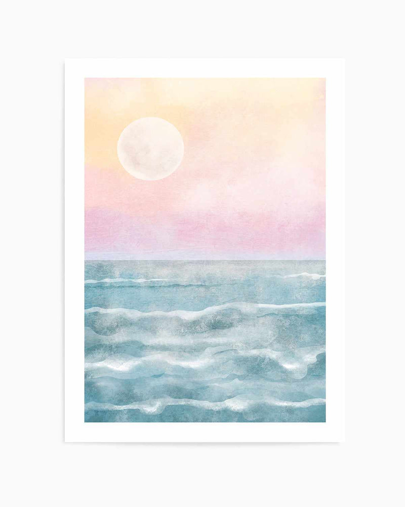 Ocean Moonlight Art Print