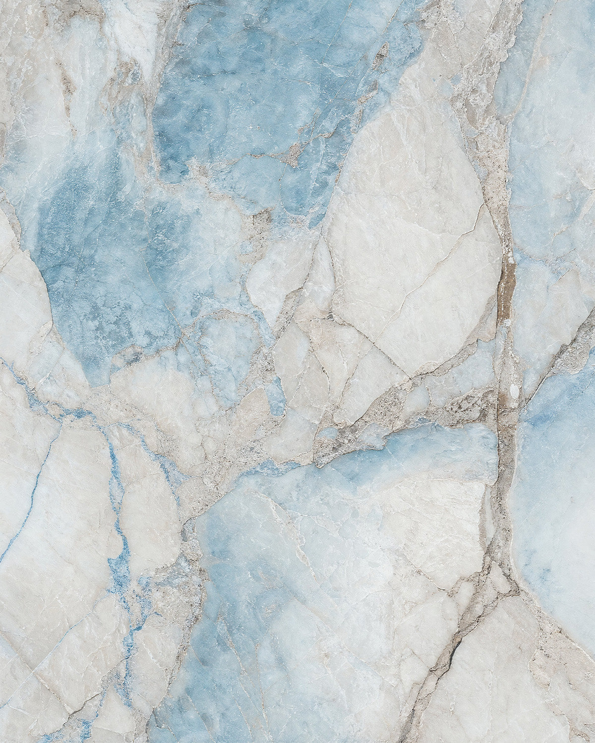 Ocean Haze Blue Marble Mural Wallpaper