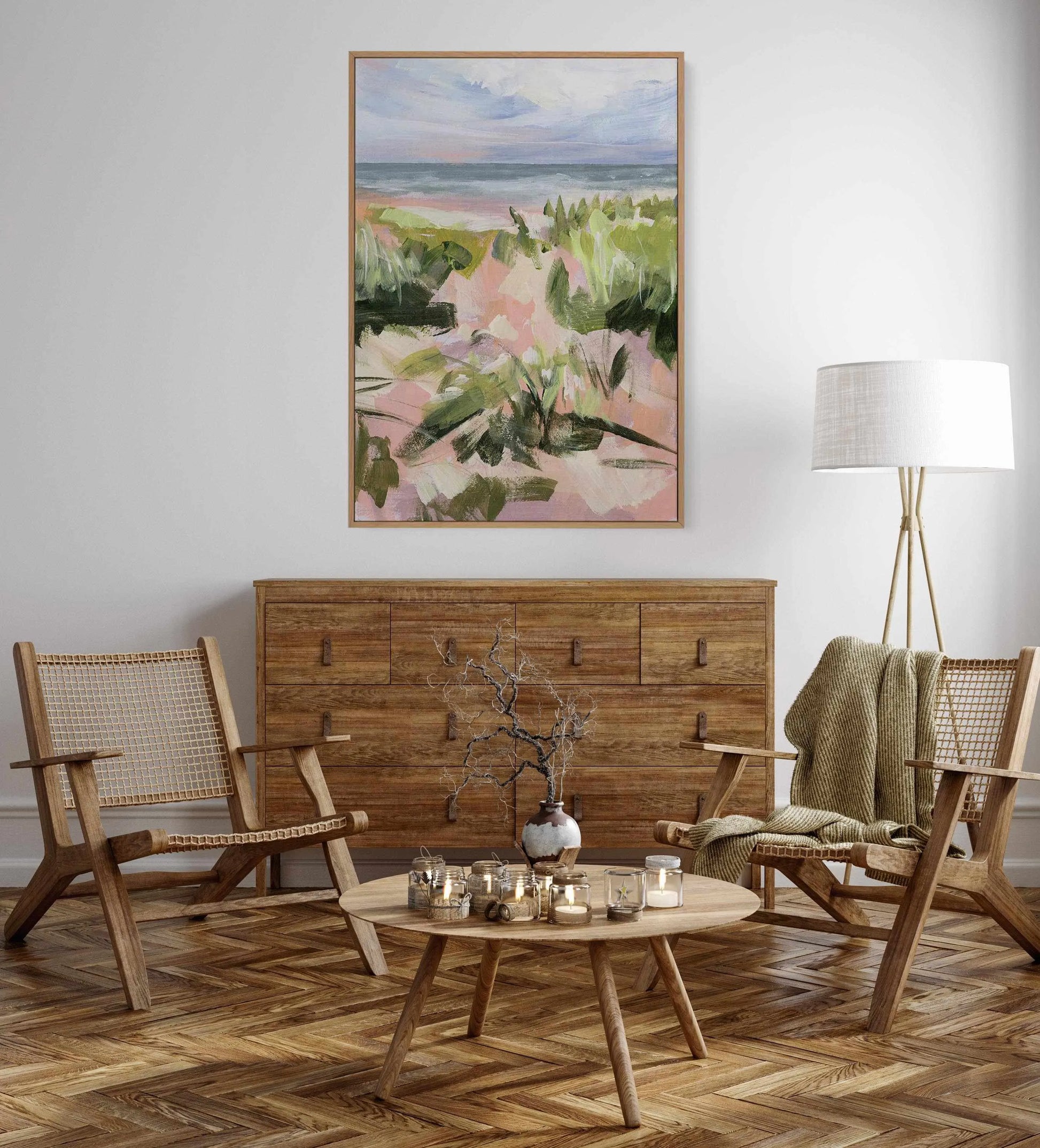 Ocean Kiss by Meredith O'Neal | Framed Canvas Art Print from Olive et Oriel where you can shop wallpaper and artworks online