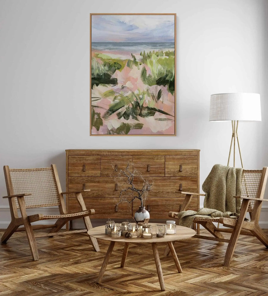 Ocean Kiss by Meredith O'Neal | Framed Canvas Art Print from Olive et Oriel where you can shop wallpaper and artworks online