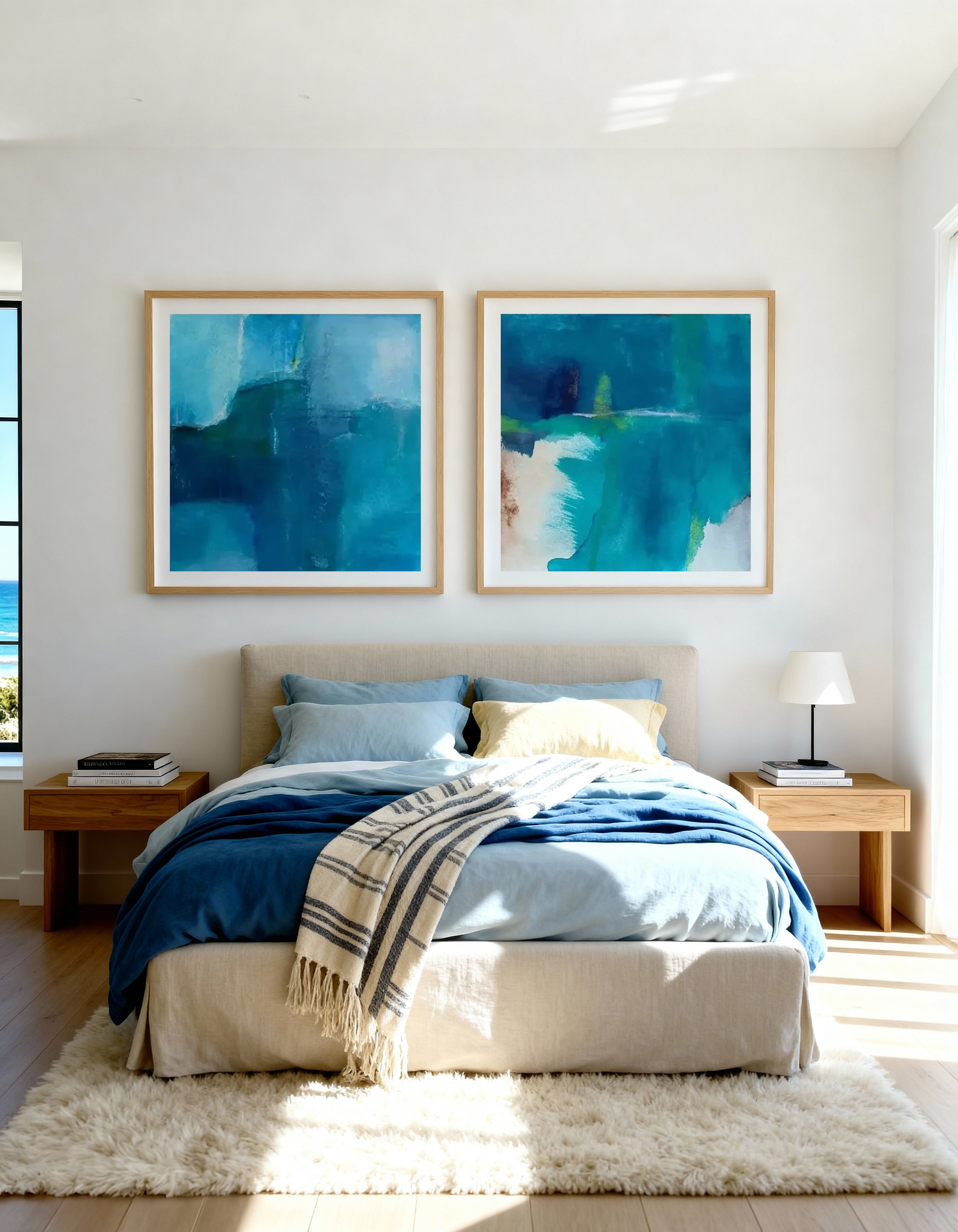 Ocean IV & Momentum by Michelle Oppenheimer Art Print Set of 2 | Matching Wall Art