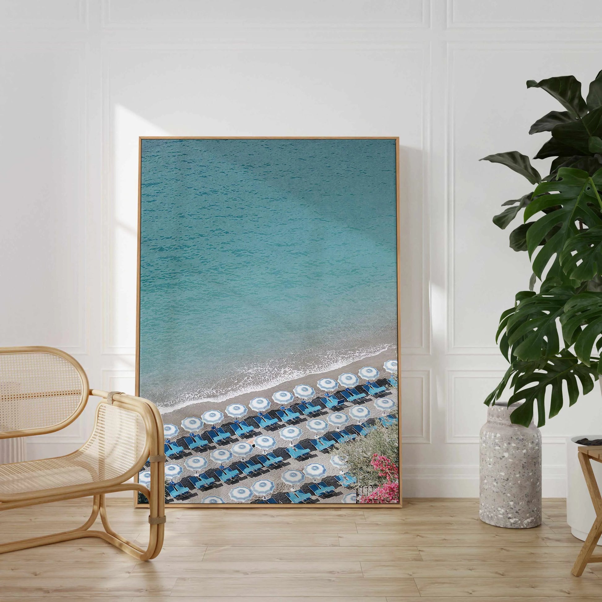 Ocean Split by Renee Rae | Framed Canvas Art Print from Olive et Oriel where you can shop wallpaper and artworks online