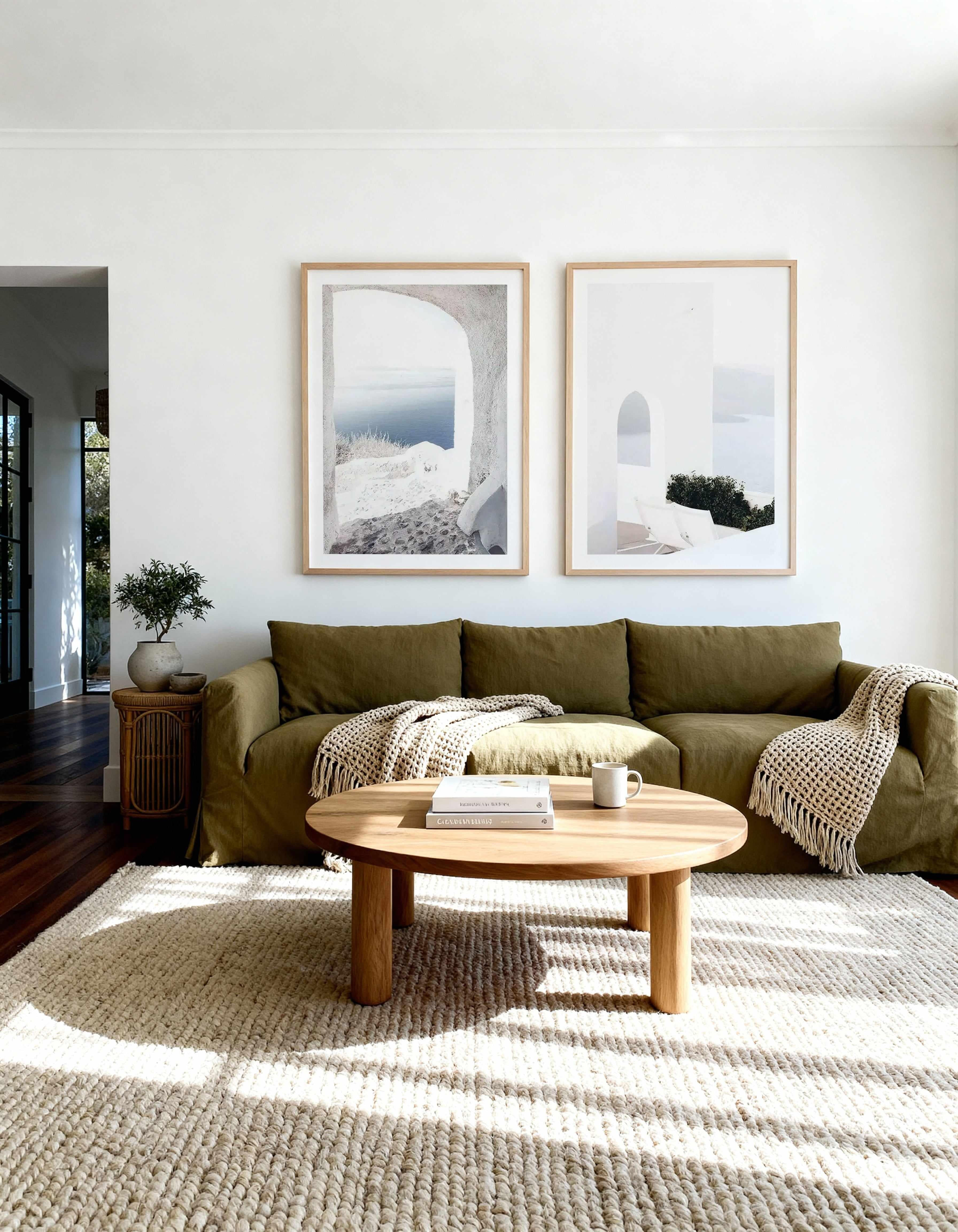 Ocean View Santorini I & II Art Print Set of 2 | Matching Wall Art from Olive et Oriel where you can shop wallpaper and artworks online