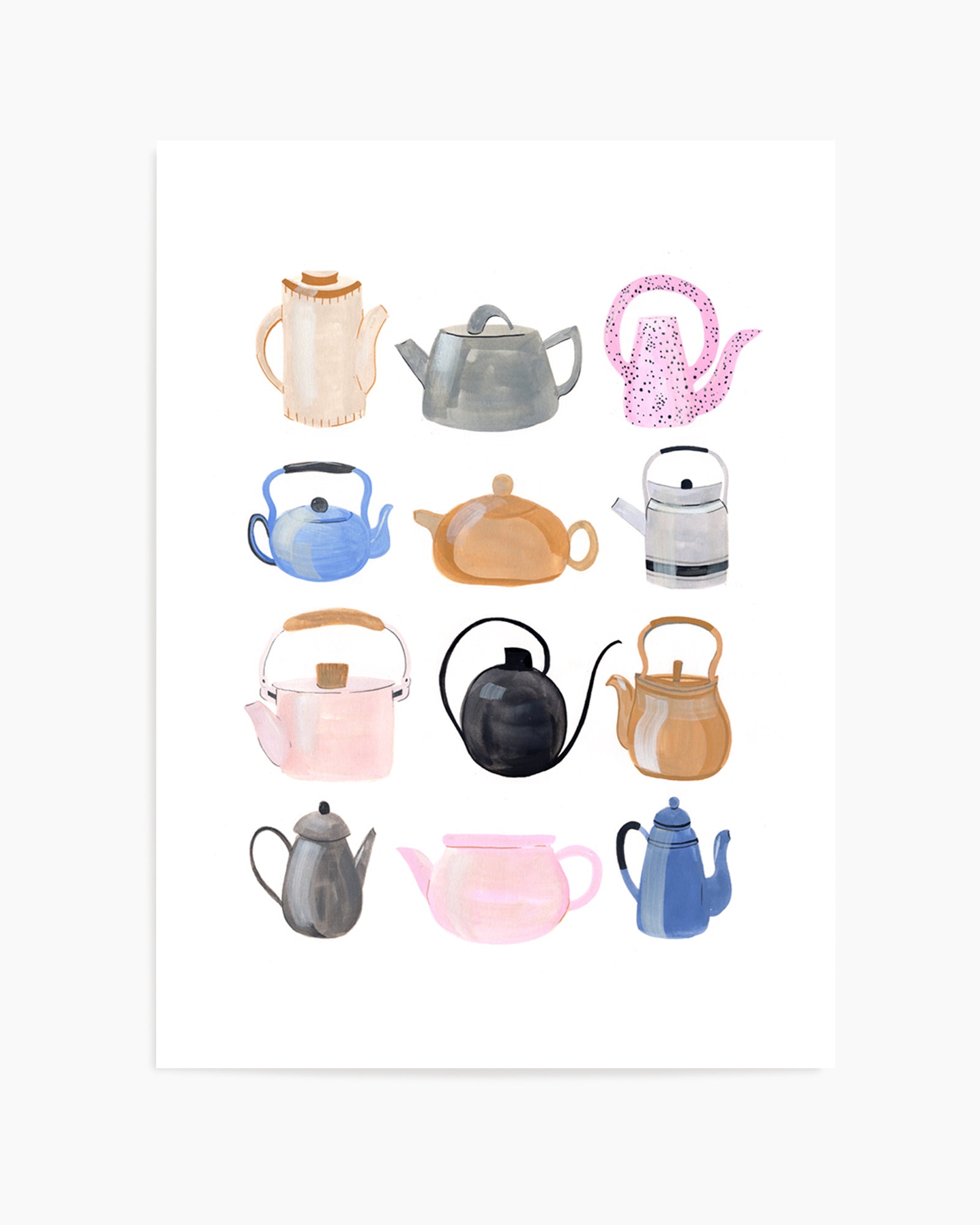 Official Teapots by Laura Page | Art Print