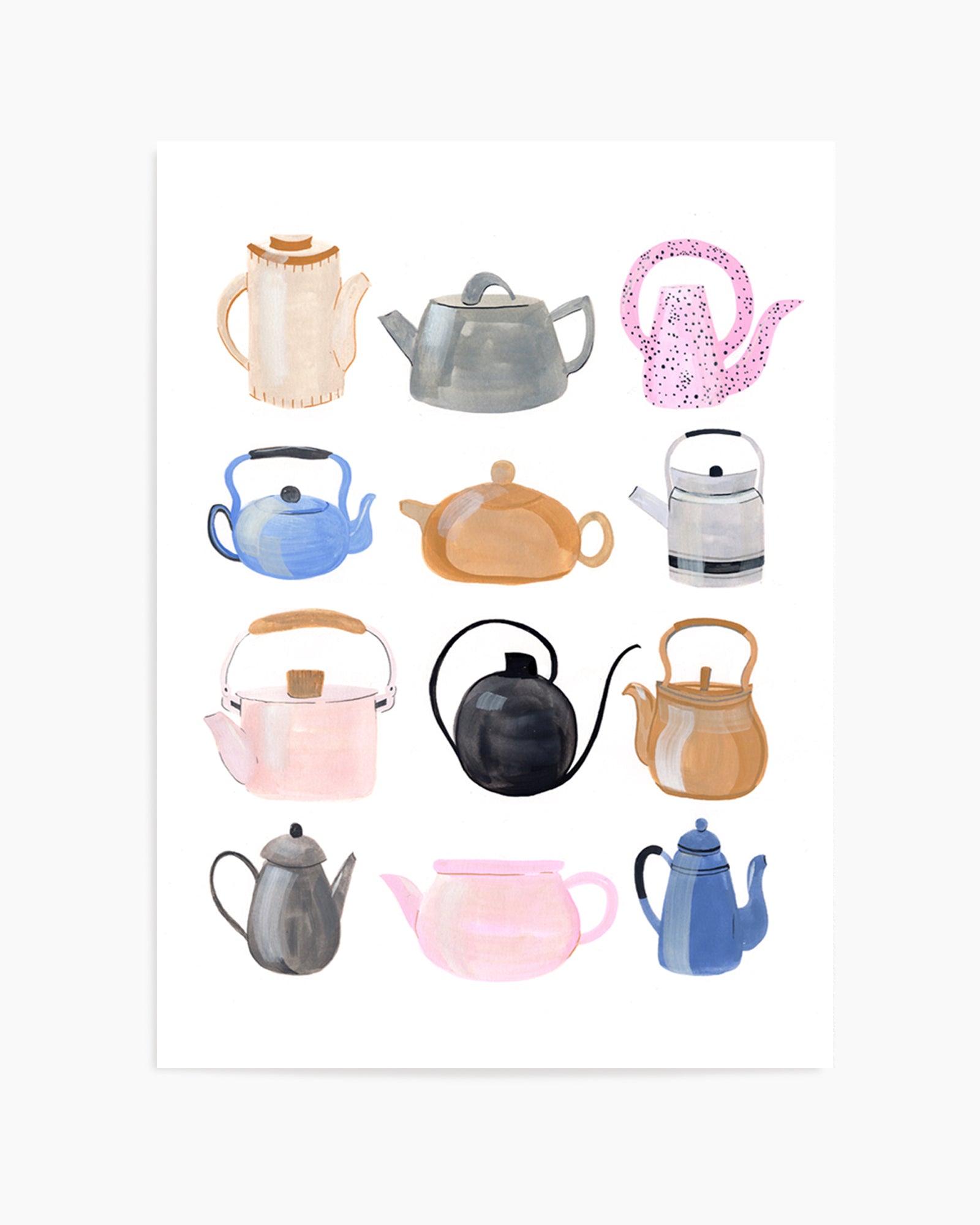 Official Teapots by Laura Page | Art Print