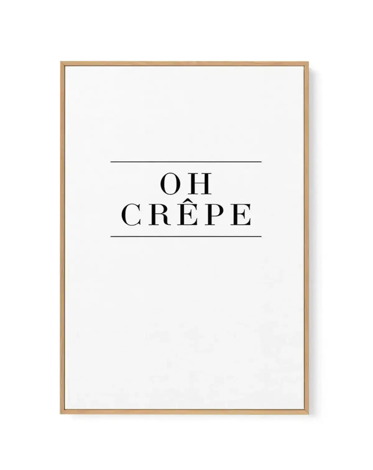 Oh Crepe | Framed Canvas-CANVAS-You can shop wall art online with Olive et Oriel for everything from abstract art to fun kids wall art. Our beautiful modern art prints and canvas art are available from large canvas prints to wall art paintings and our proudly Australian artwork collection offers only the highest quality framed large wall art and canvas art Australia - You can buy fashion photography prints or Hampton print posters and paintings on canvas from Olive et Oriel and have them deliver