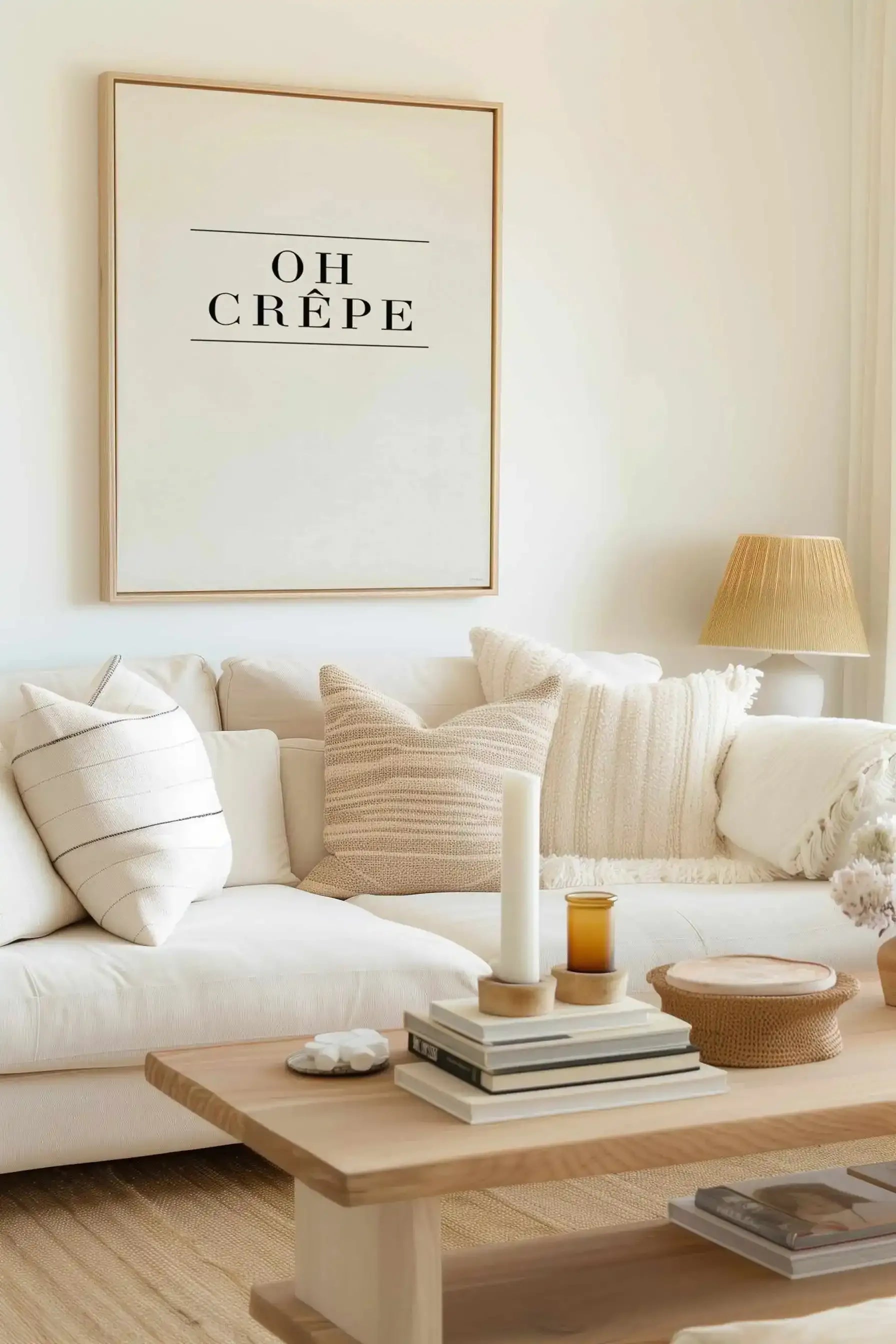 Oh Crepe | Framed Canvas Art Print from Olive et Oriel where you can shop wallpaper and artworks online