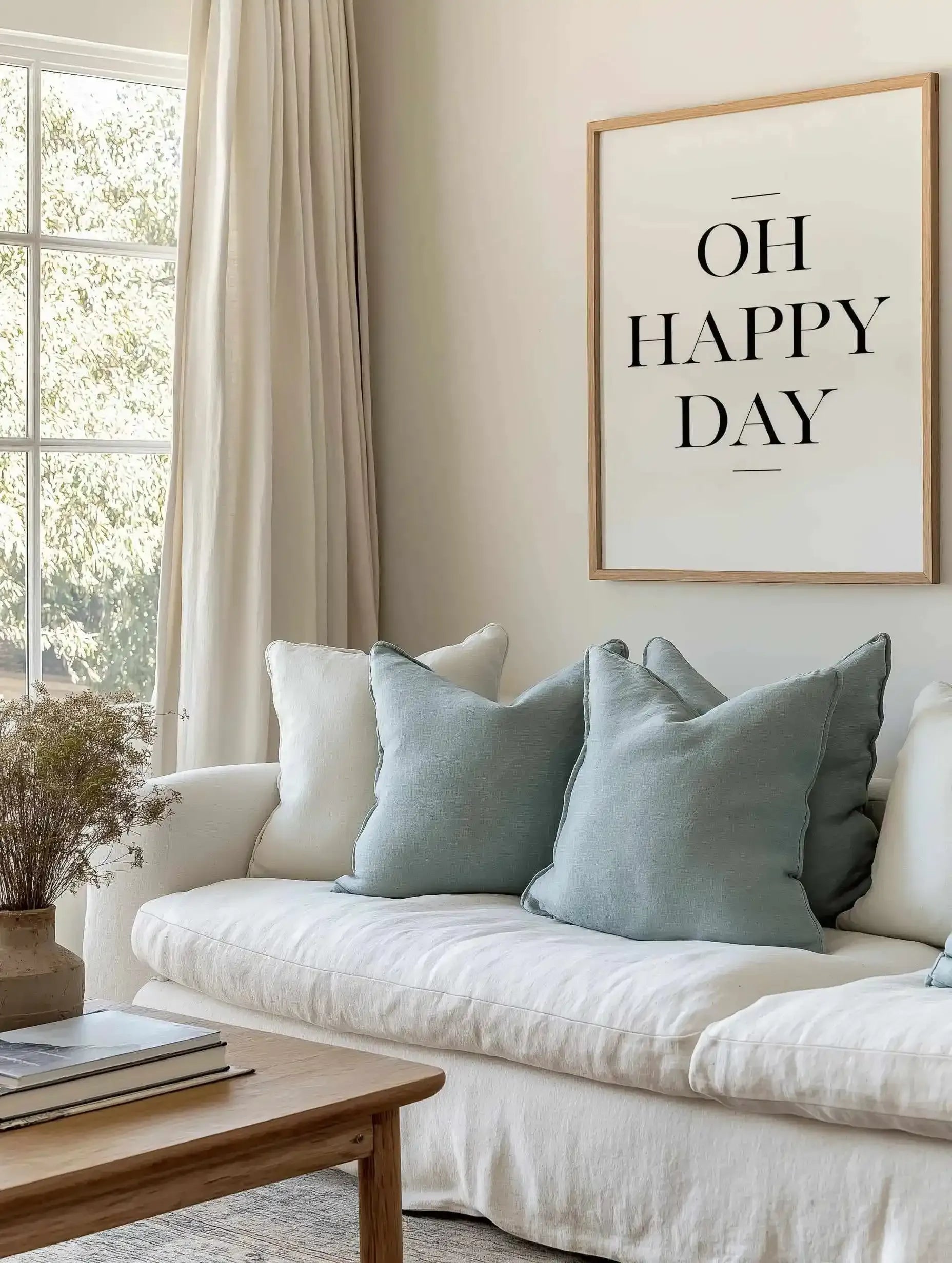 Oh Happy Day Art Print from Olive et Oriel where you can shop wallpaper and artworks online