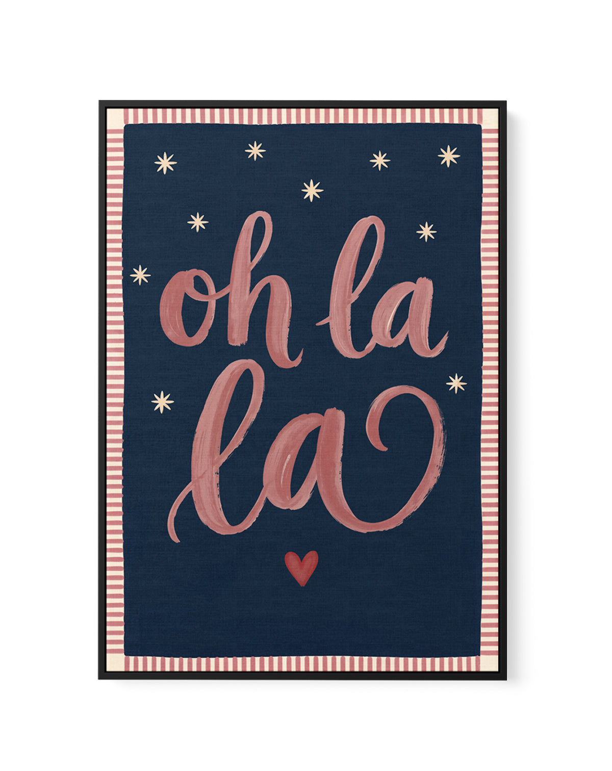 Oh La La | Framed Canvas Art Print