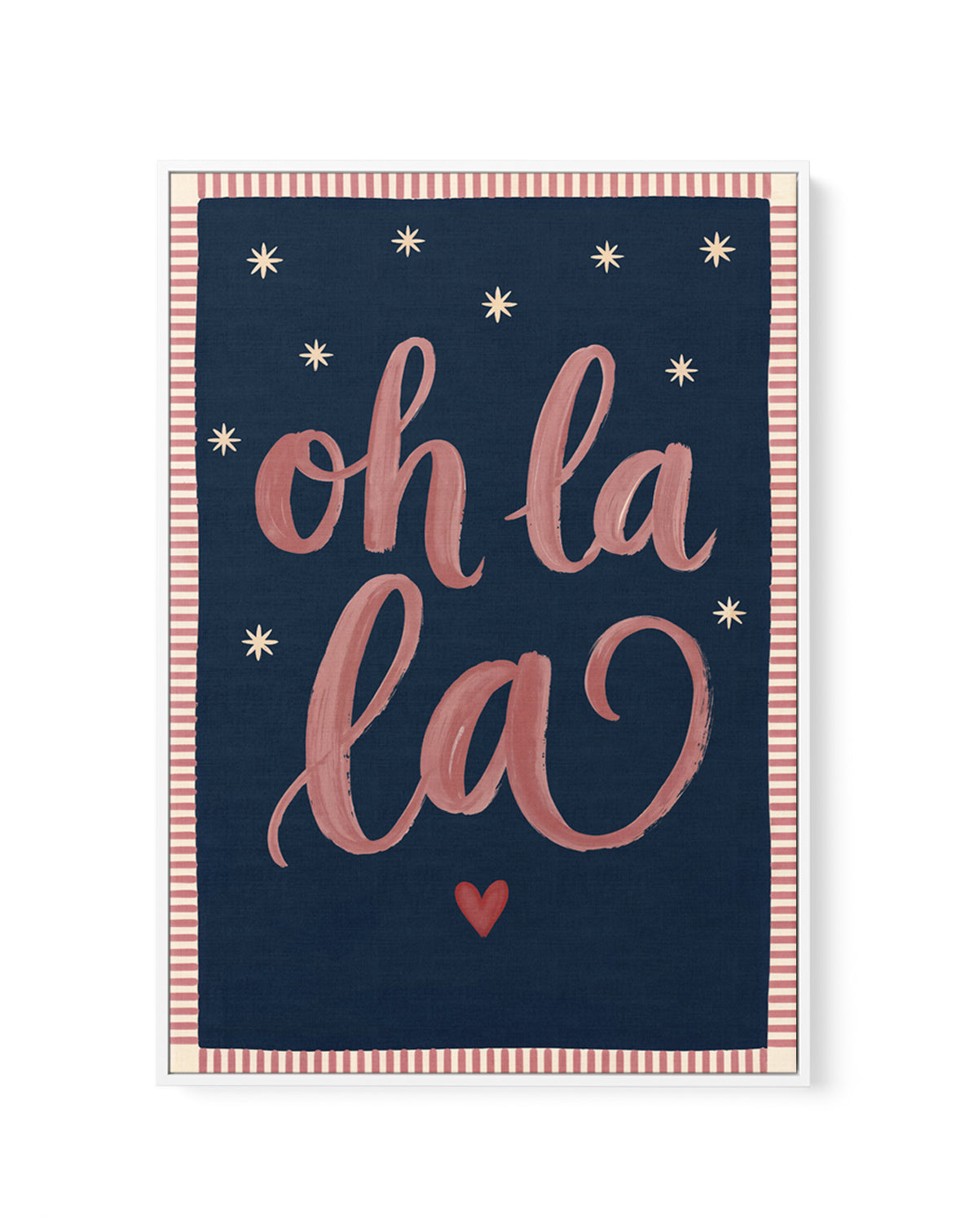 Oh La La | Framed Canvas Art Print