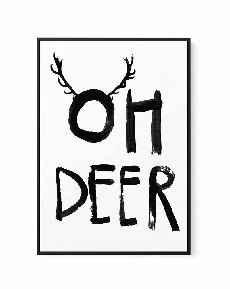Oh Deer By Treechild | Framed Canvas Art Print