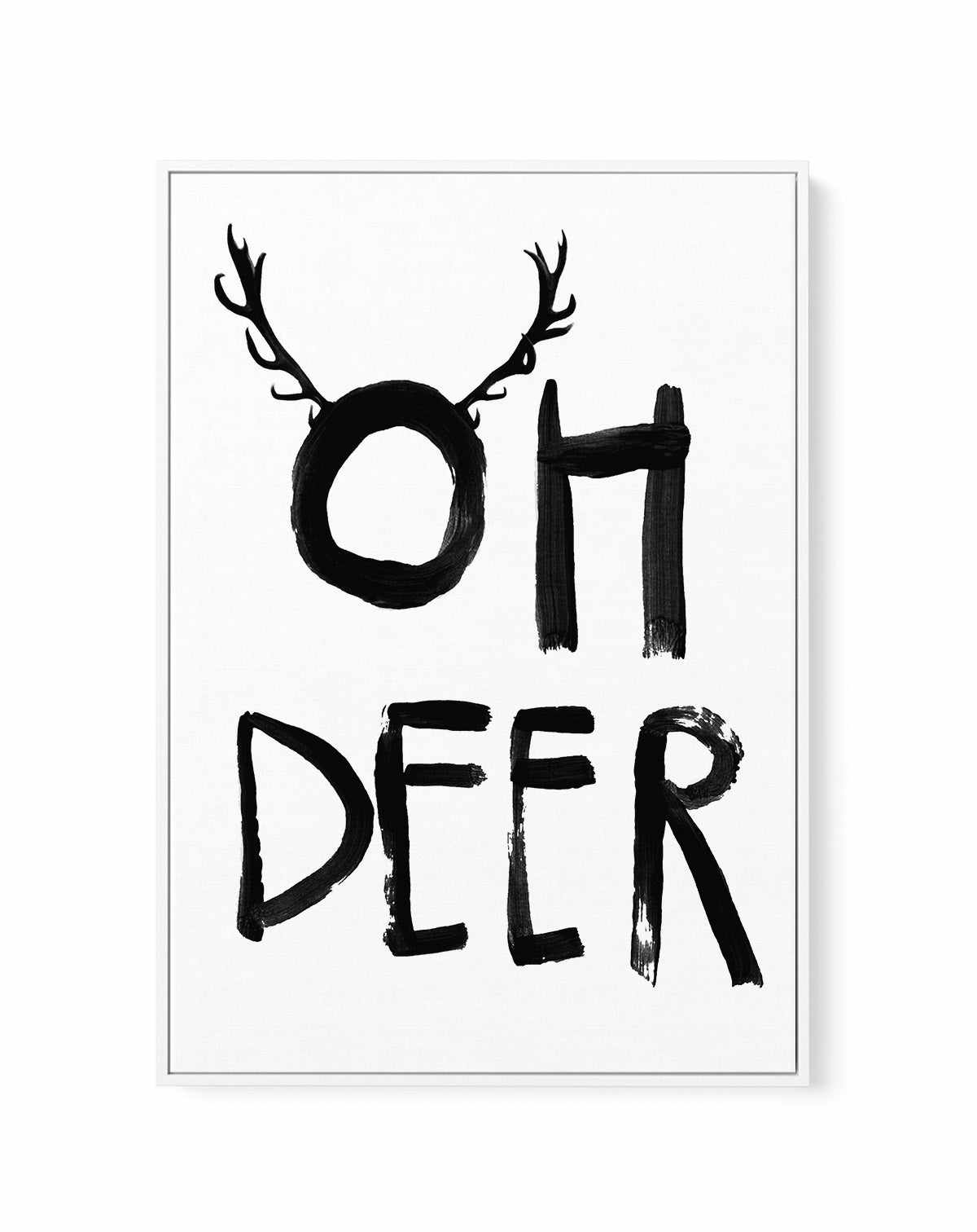 Oh Deer By Treechild | Framed Canvas Art Print from Olive et Oriel where you can shop wallpaper and artworks online