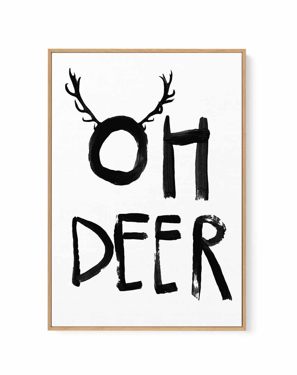 Oh Deer By Treechild | Framed Canvas Art Print from Olive et Oriel where you can shop wallpaper and artworks online
