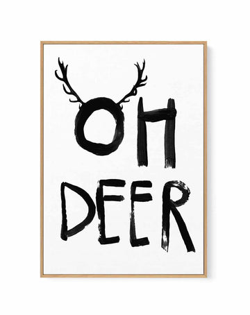 Oh Deer By Treechild | Framed Canvas Art Print from Olive et Oriel where you can shop wallpaper and artworks online