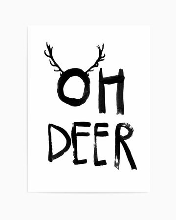 Oh Deer By Treechild | Art Print from Olive et Oriel where you can shop wallpaper and artworks online