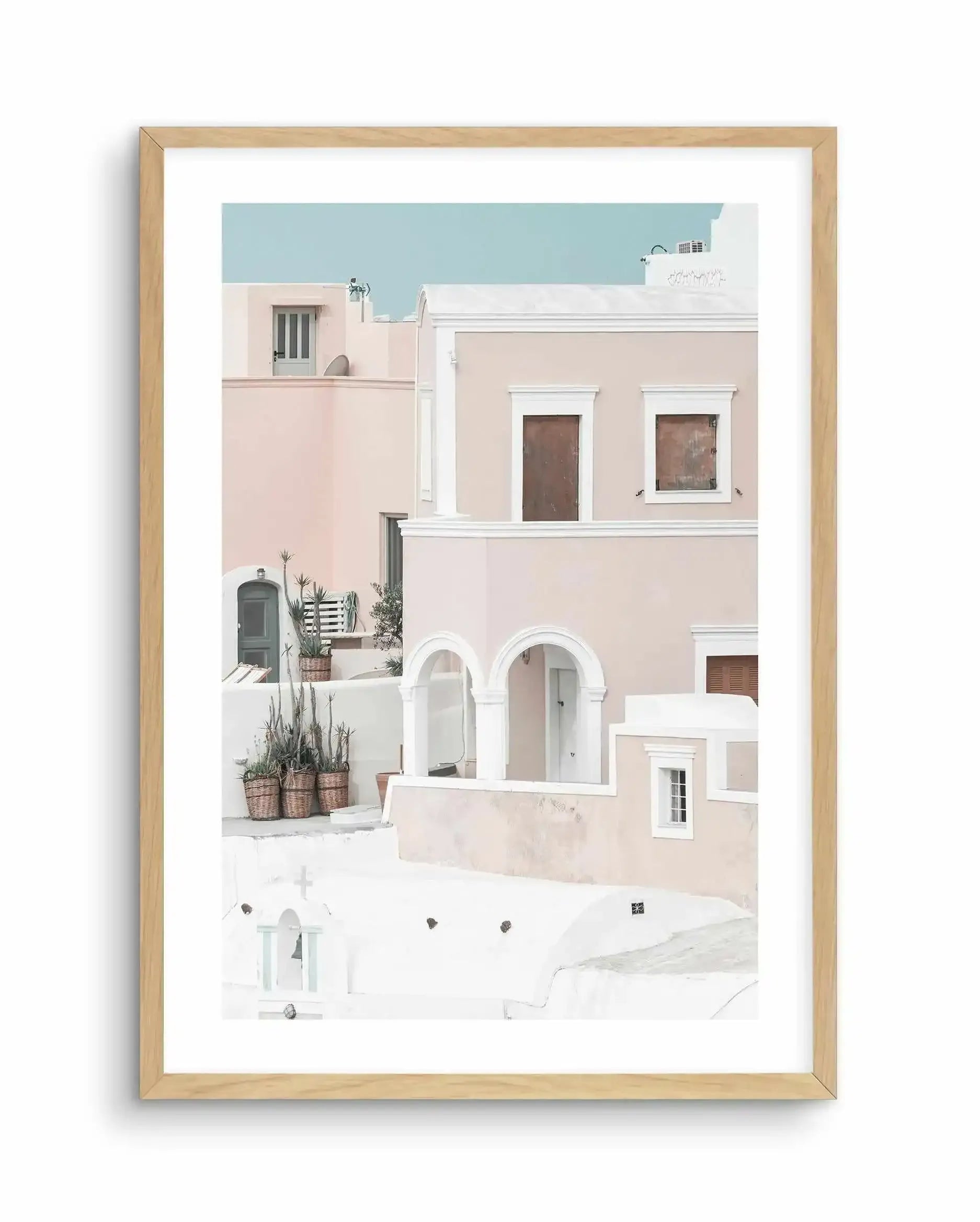 Oia House I | Santorini Art Print-Shop Greece Wall Art Prints Online with Olive et Oriel - Our collection of Greek Islands art prints offer unique wall art including blue domes of Santorini in Oia, mediterranean sea prints and incredible posters from Milos and other Greece landscape photography - this collection will add mediterranean blue to your home, perfect for updating the walls in coastal, beach house style. There is Greece art on canvas and extra large wall art with fast, free shipping ac