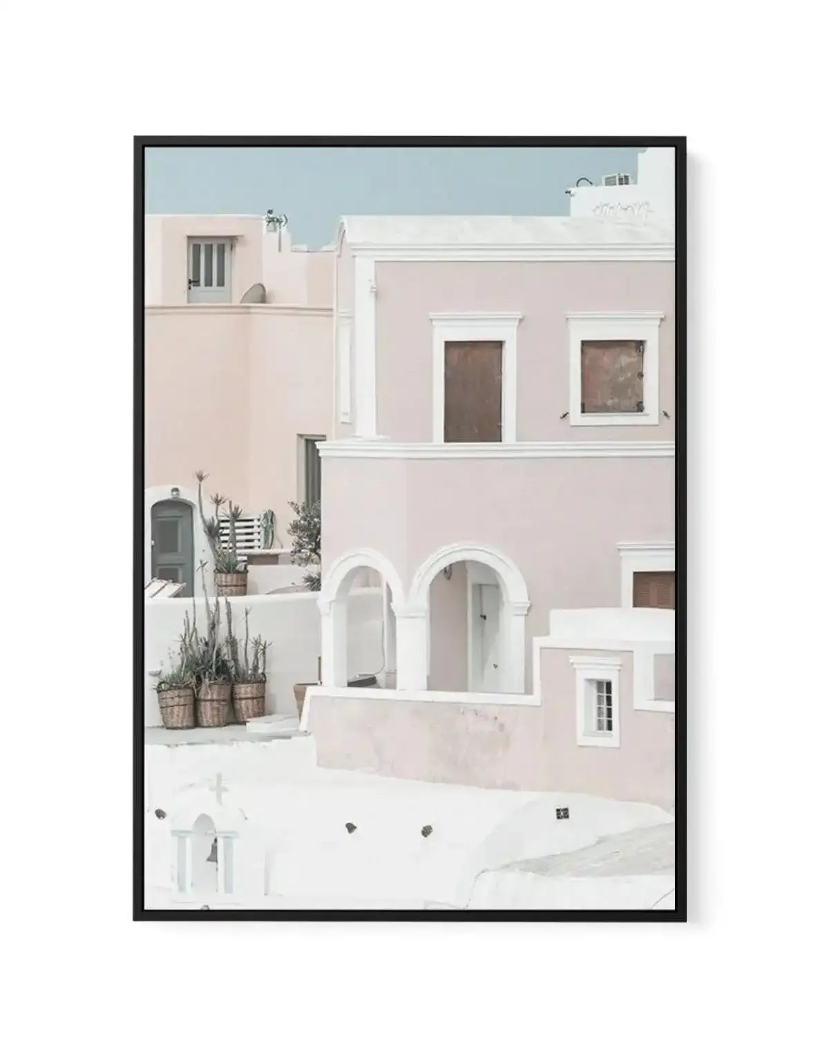 Oia House I | Santorini | Framed Canvas-Shop Greece Wall Art Prints Online with Olive et Oriel - Our collection of Greek Islands art prints offer unique wall art including blue domes of Santorini in Oia, mediterranean sea prints and incredible posters from Milos and other Greece landscape photography - this collection will add mediterranean blue to your home, perfect for updating the walls in coastal, beach house style. There is Greece art on canvas and extra large wall art with fast, free shipp