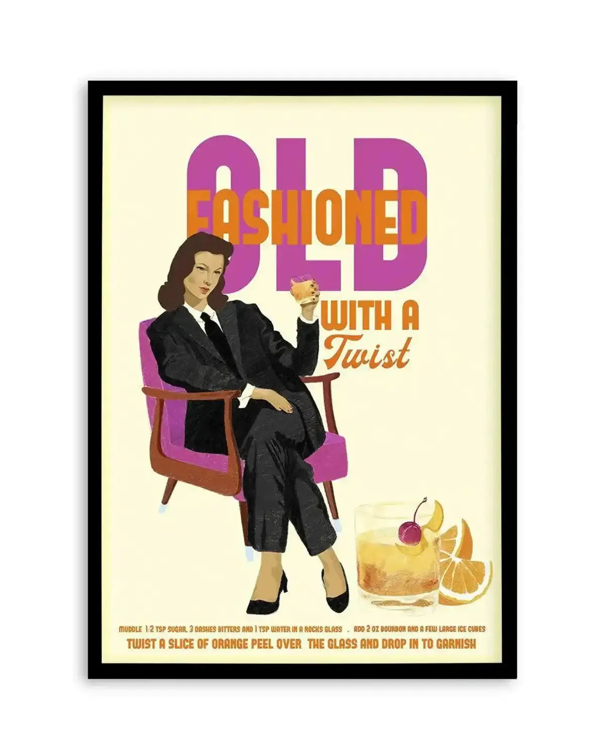 Old Fashioned By Jenny Liz Rome Art Print from Olive et Oriel where you can shop wallpaper and artworks online