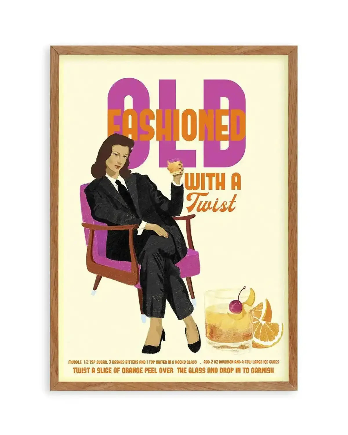 Old Fashioned By Jenny Liz Rome Art Print from Olive et Oriel where you can shop wallpaper and artworks online