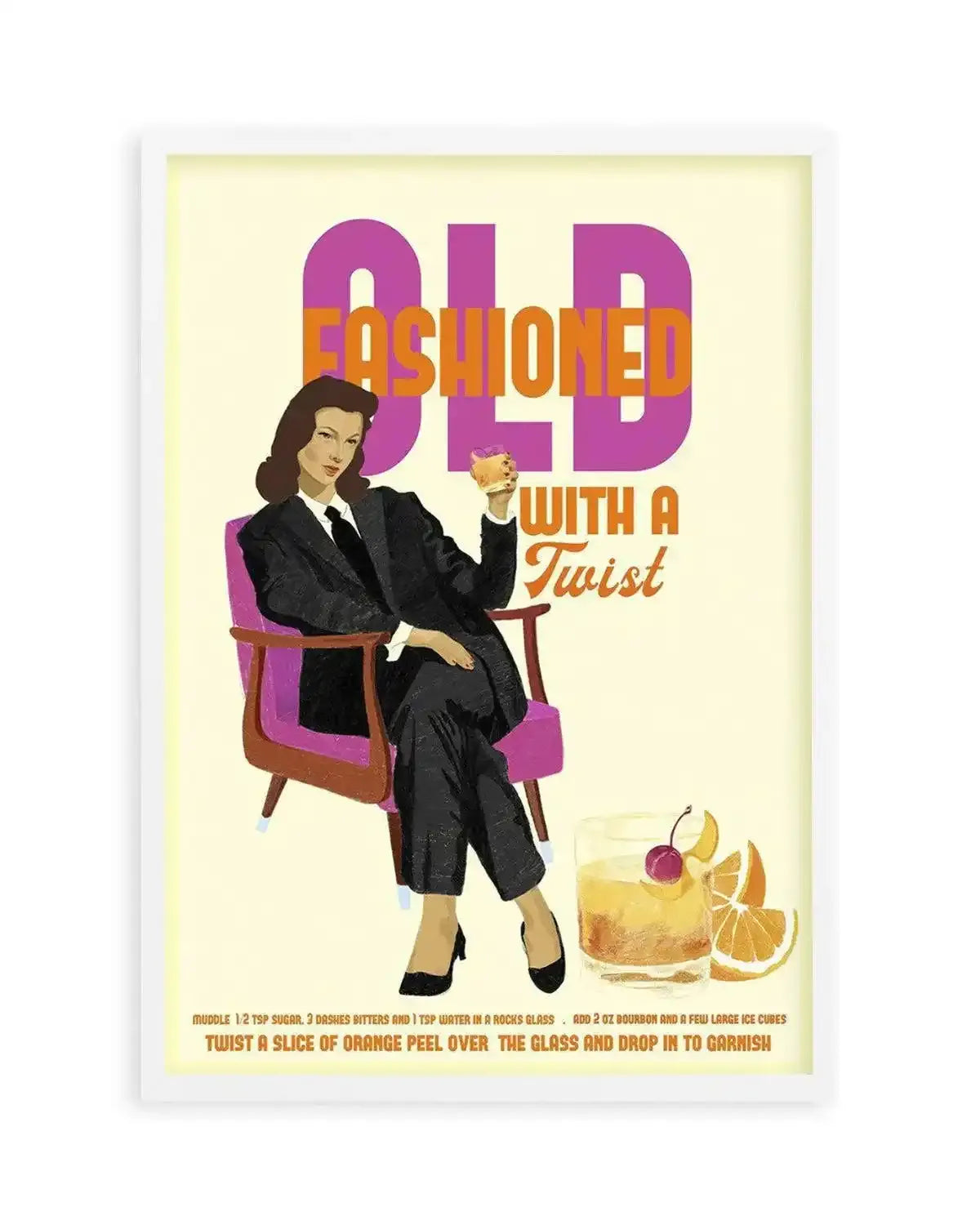 Old Fashioned By Jenny Liz Rome Art Print from Olive et Oriel where you can shop wallpaper and artworks online