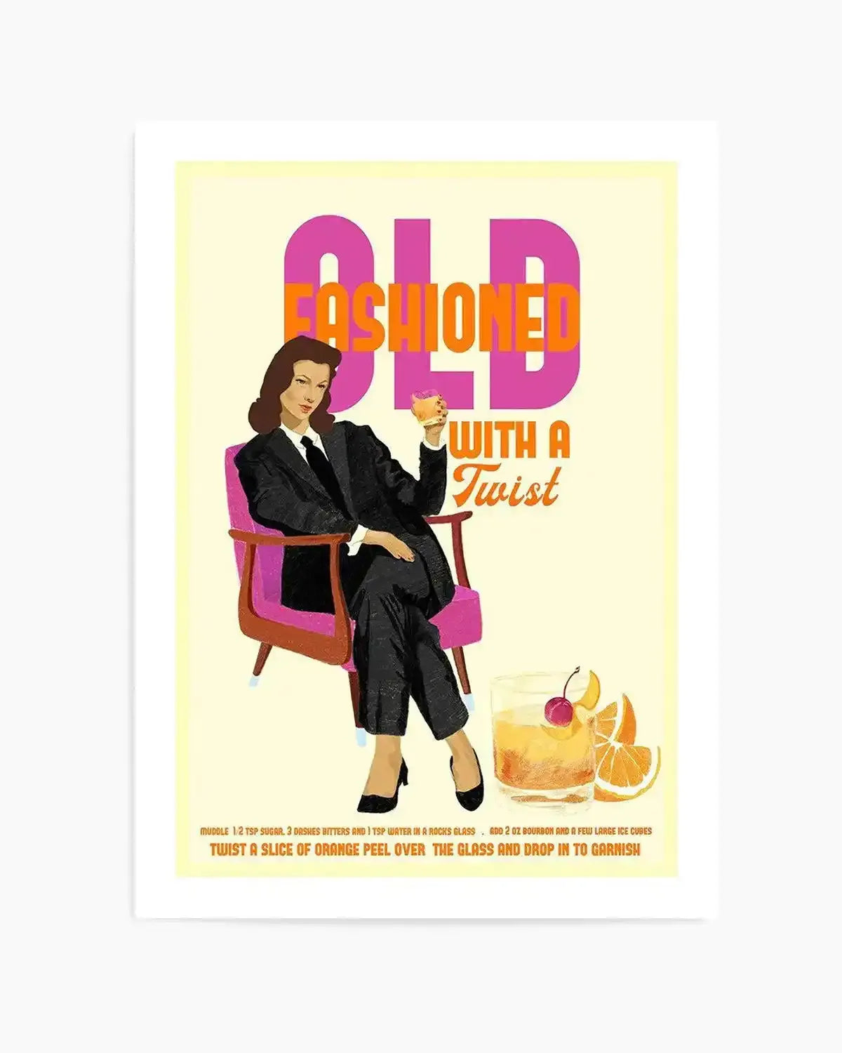 Old Fashioned By Jenny Liz Rome Art Print from Olive et Oriel where you can shop wallpaper and artworks online