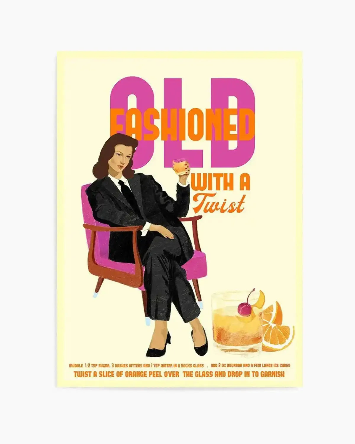 Old Fashioned By Jenny Liz Rome Art Print from Olive et Oriel where you can shop wallpaper and artworks online