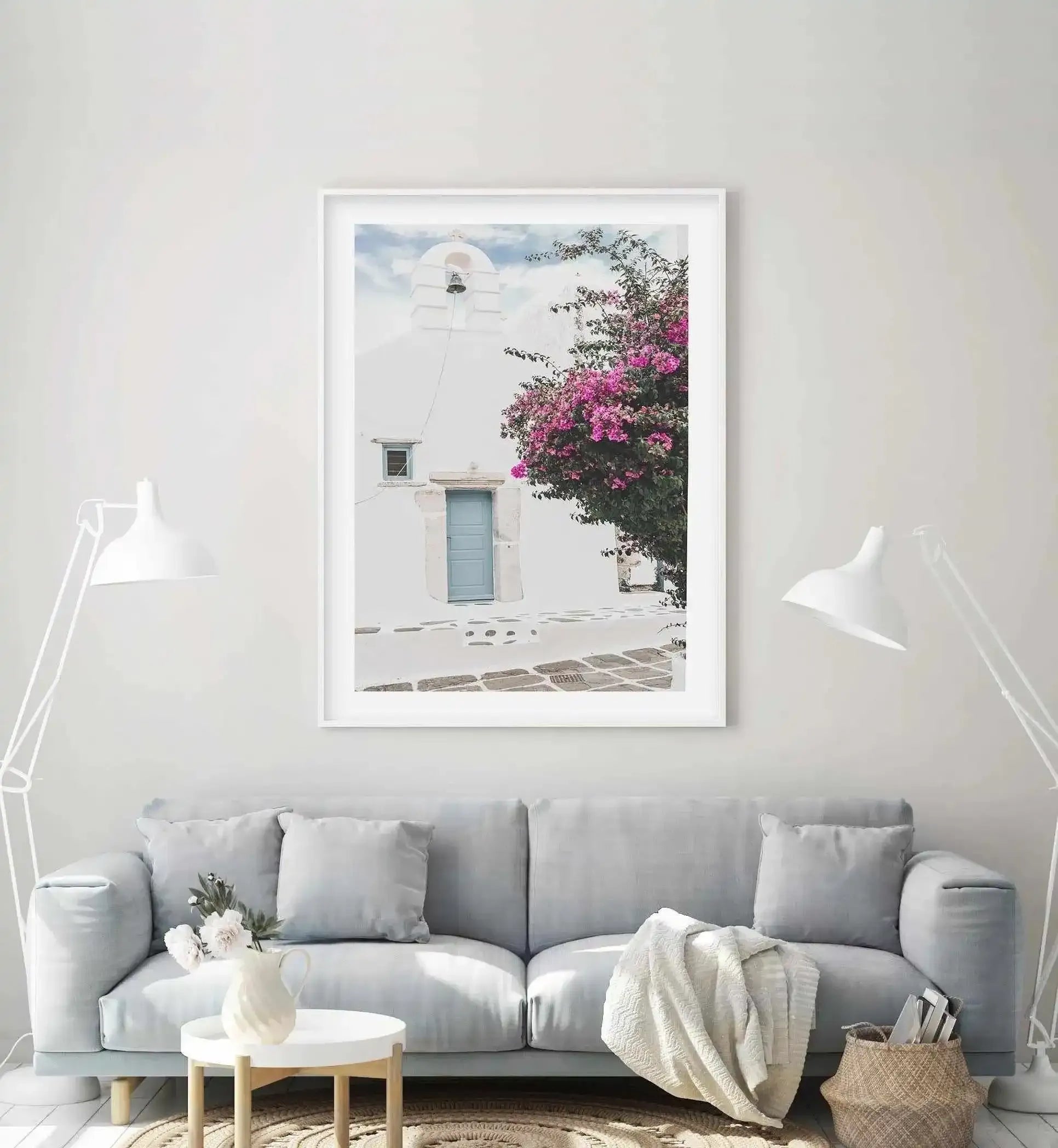 Old Mykonos Art Print-Shop Greece Wall Art Prints Online with Olive et Oriel - Our collection of Greek Islands art prints offer unique wall art including blue domes of Santorini in Oia, mediterranean sea prints and incredible posters from Milos and other Greece landscape photography - this collection will add mediterranean blue to your home, perfect for updating the walls in coastal, beach house style. There is Greece art on canvas and extra large wall art with fast, free shipping across Austral