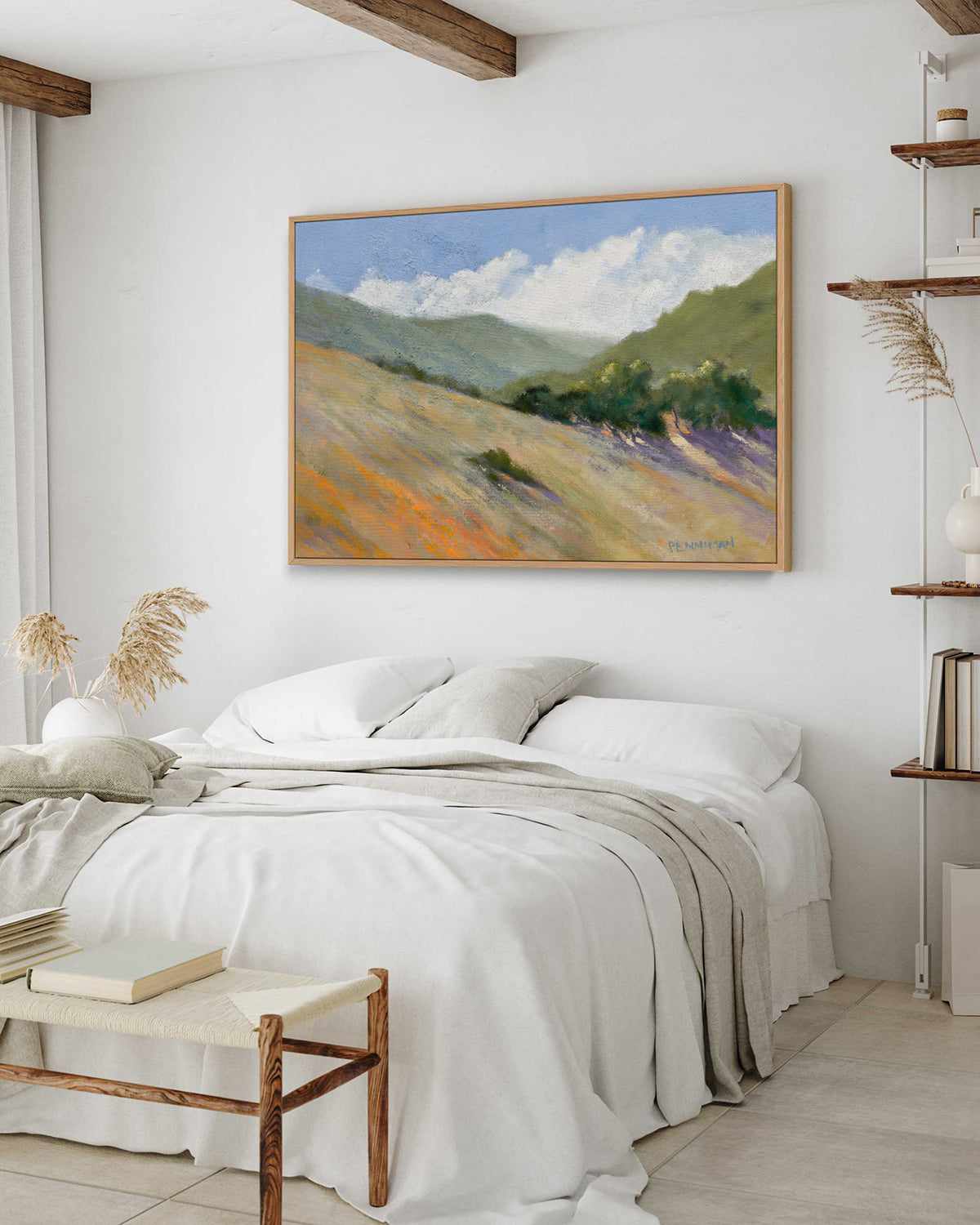 Old Toll Road, Calistoga by Ed Penniman | Framed Canvas Art Print