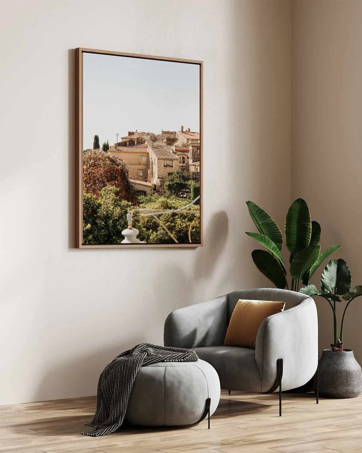 Old Town II by Jovani Demetrie | Framed Canvas Art Print from Olive et Oriel where you can shop wallpaper and artworks online