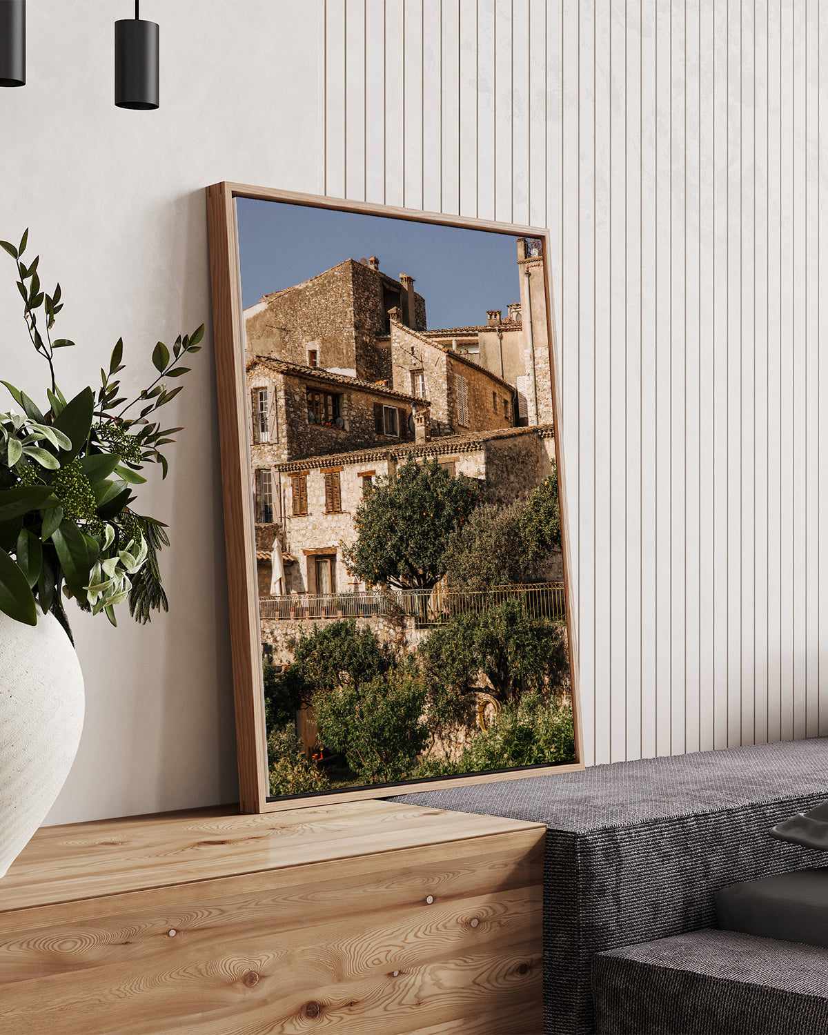 Old Town by Jovani Demetrie | Framed Canvas Art Print