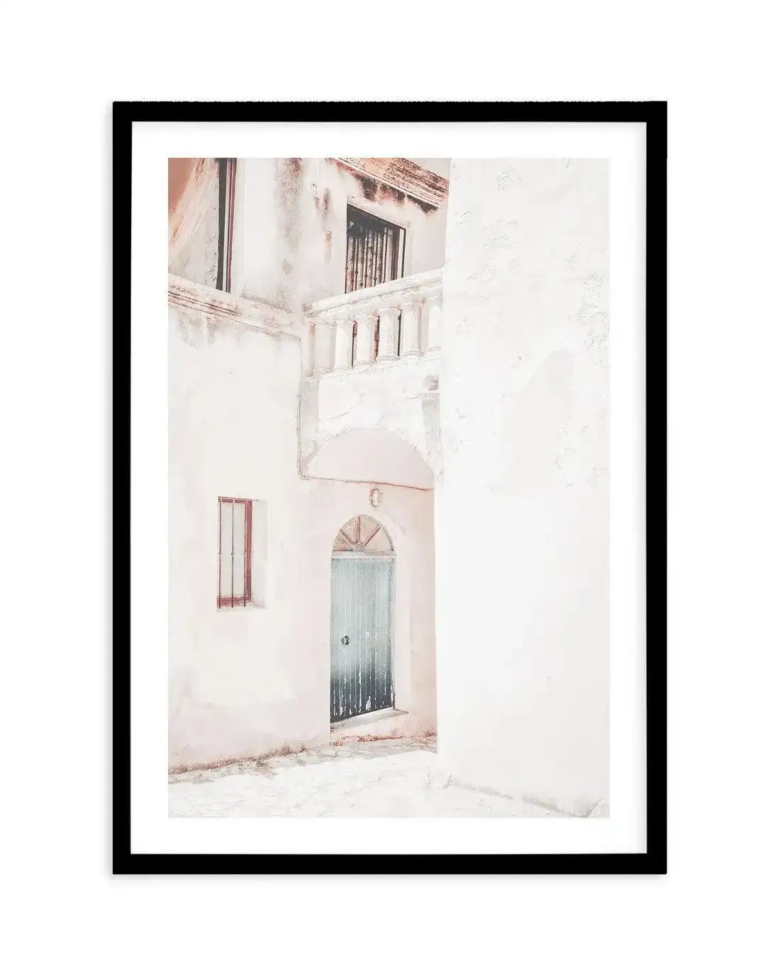 Old Villa | Greece Art Print-Shop Greece Wall Art Prints Online with Olive et Oriel - Our collection of Greek Islands art prints offer unique wall art including blue domes of Santorini in Oia, mediterranean sea prints and incredible posters from Milos and other Greece landscape photography - this collection will add mediterranean blue to your home, perfect for updating the walls in coastal, beach house style. There is Greece art on canvas and extra large wall art with fast, free shipping across 