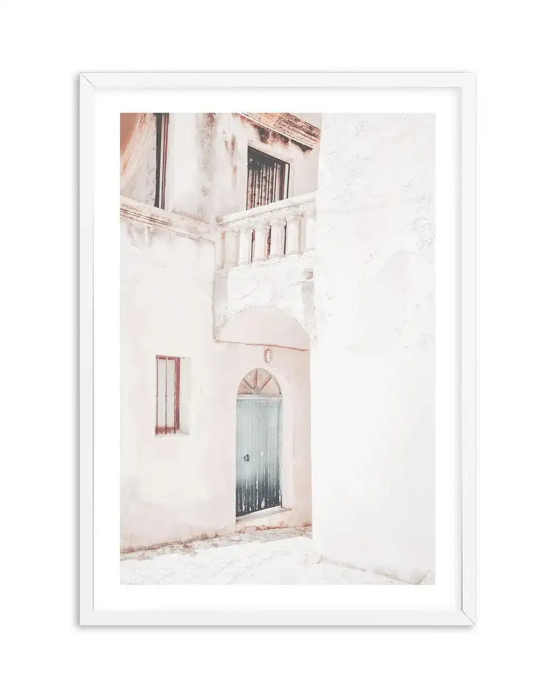 Old Villa | Greece Art Print-Shop Greece Wall Art Prints Online with Olive et Oriel - Our collection of Greek Islands art prints offer unique wall art including blue domes of Santorini in Oia, mediterranean sea prints and incredible posters from Milos and other Greece landscape photography - this collection will add mediterranean blue to your home, perfect for updating the walls in coastal, beach house style. There is Greece art on canvas and extra large wall art with fast, free shipping across 