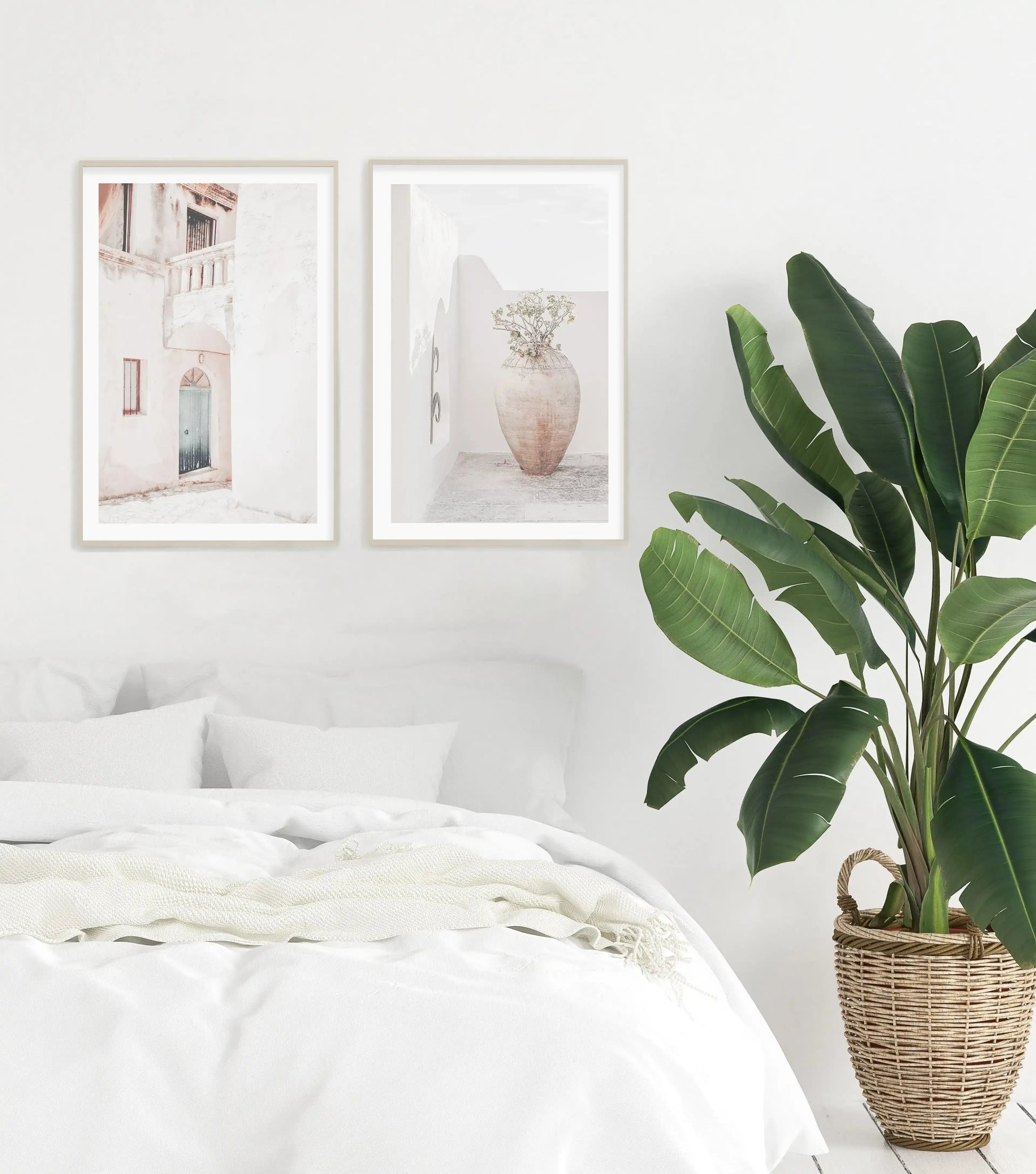 Old Villa | Greece Art Print-Shop Greece Wall Art Prints Online with Olive et Oriel - Our collection of Greek Islands art prints offer unique wall art including blue domes of Santorini in Oia, mediterranean sea prints and incredible posters from Milos and other Greece landscape photography - this collection will add mediterranean blue to your home, perfect for updating the walls in coastal, beach house style. There is Greece art on canvas and extra large wall art with fast, free shipping across 