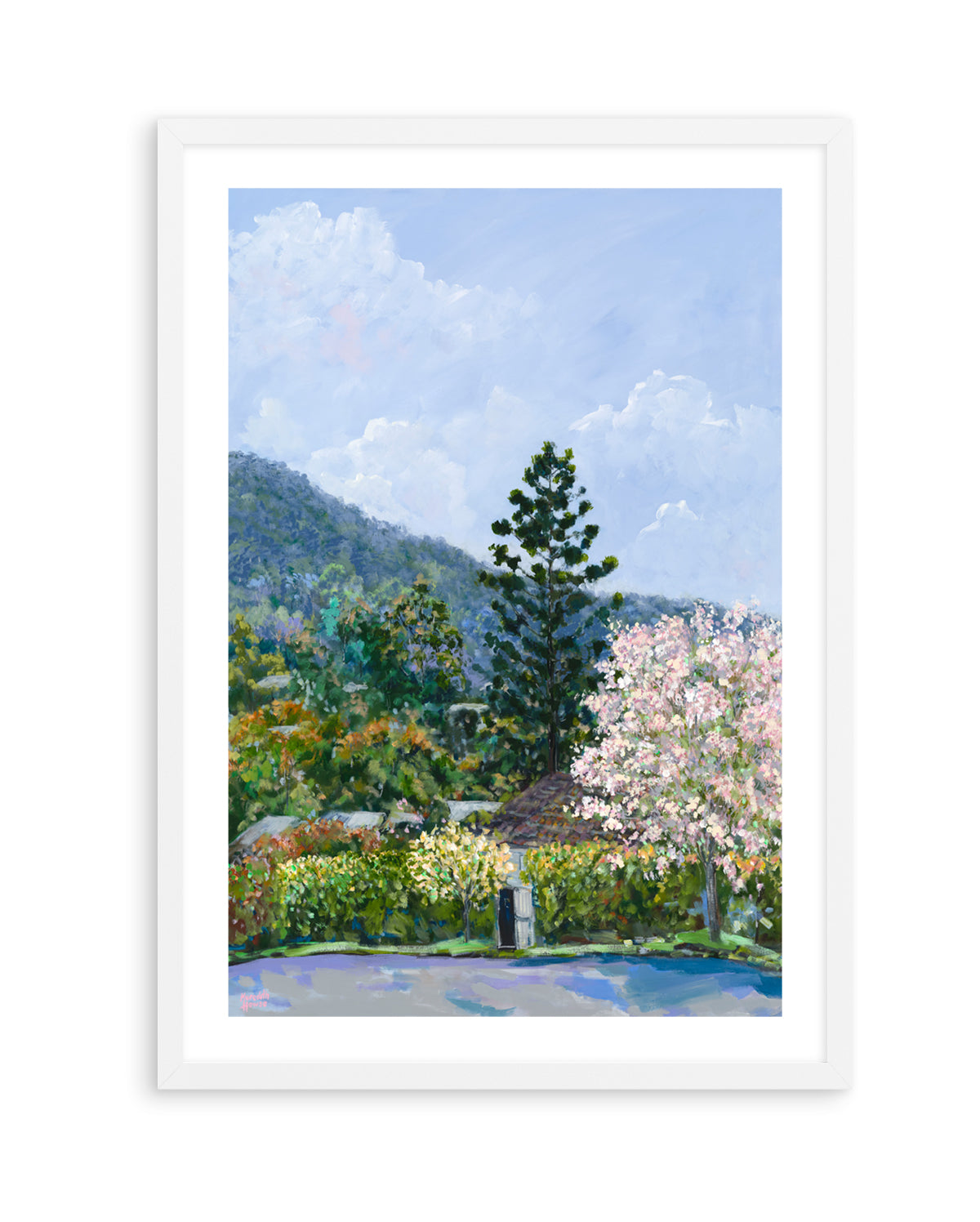 Oleander Drive Ashgrove by Meredith Howse | Art Print