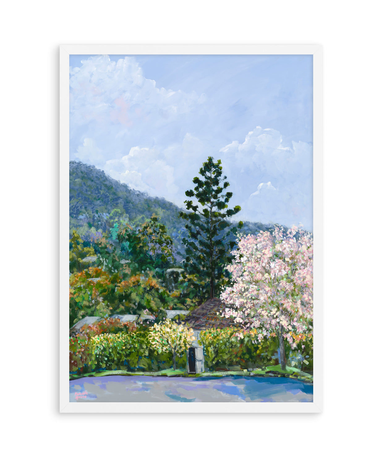 Oleander Drive Ashgrove by Meredith Howse | Art Print