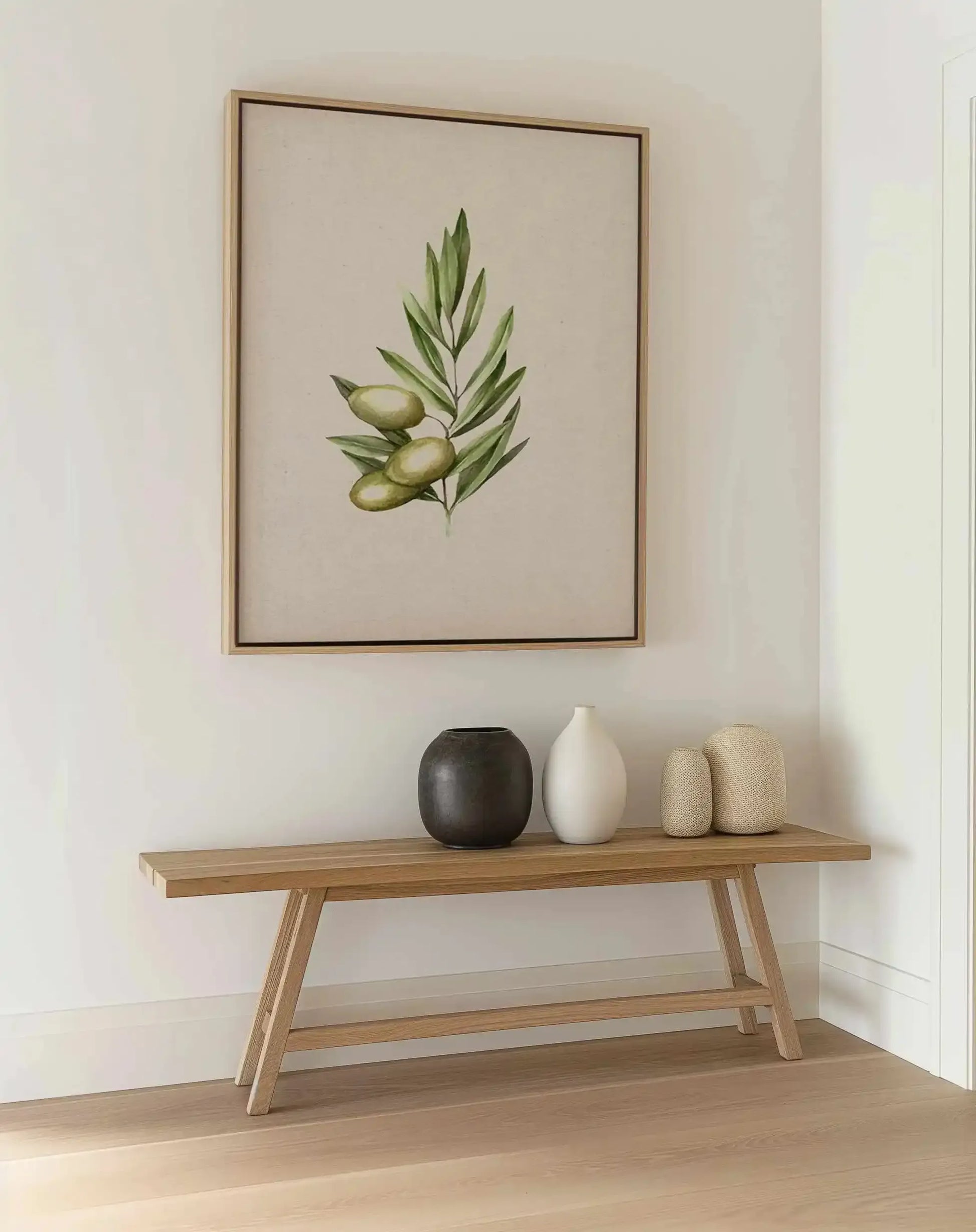 Olive I | Framed Canvas Art Print from Olive et Oriel where you can shop wallpaper and artworks online