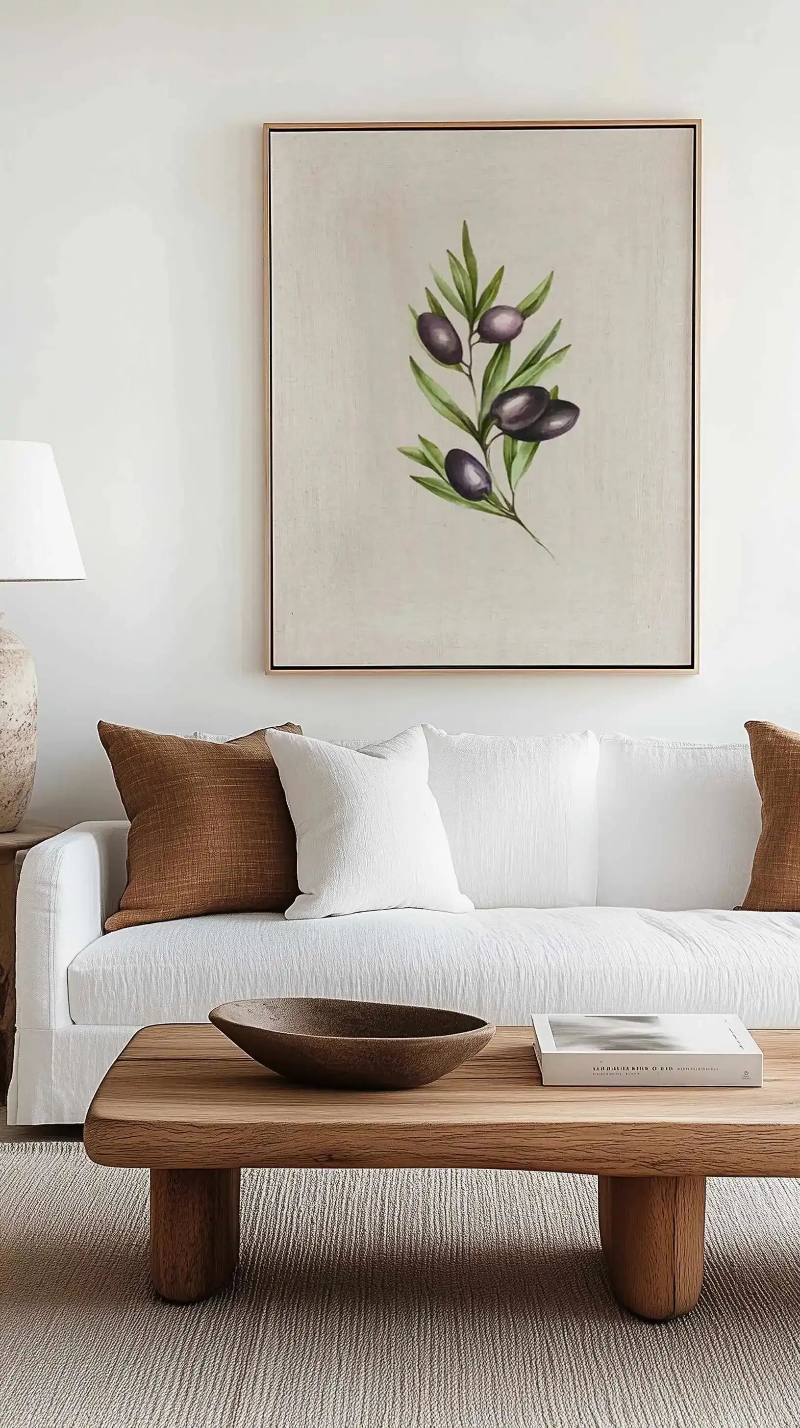 Olive II | Framed Canvas Art Print from Olive et Oriel where you can shop wallpaper and artworks online