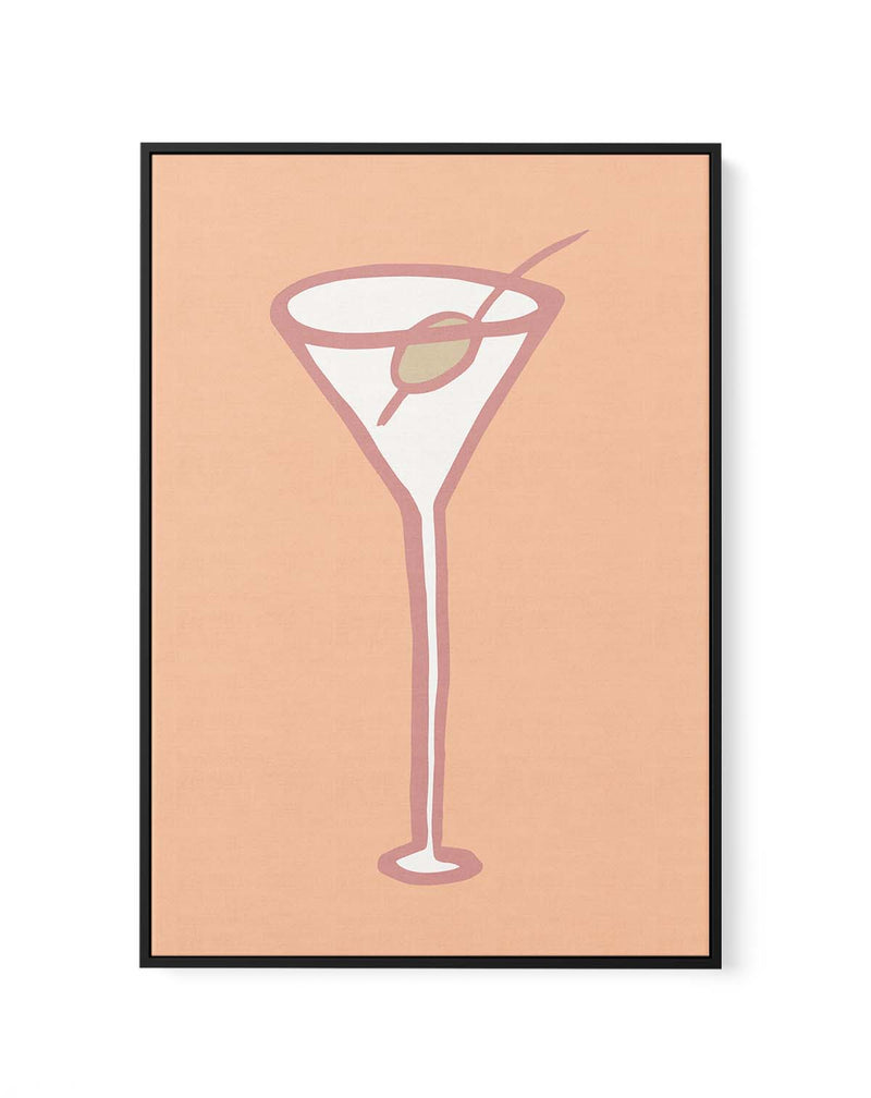 Olive In Glass Peach Fuzz Poster by Pictufy Studio | Framed Canvas Art Print