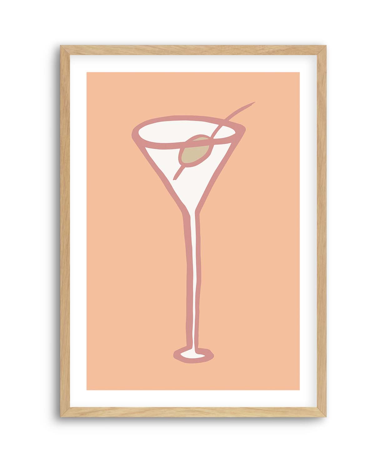 Olive In Glass Peach Fuzz Poster by Pictufy Studio | Art Print