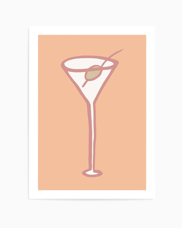 Olive In Glass Peach Fuzz Poster by Pictufy Studio | Art Print from Olive et Oriel where you can shop wallpaper and artworks online