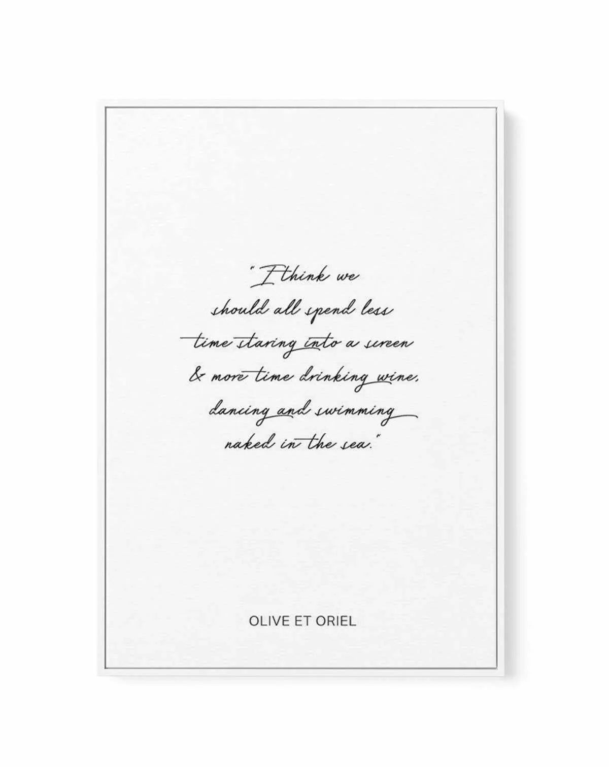 Olive et Oriel Quote | Framed Canvas-CANVAS-You can shop wall art online with Olive et Oriel for everything from abstract art to fun kids wall art. Our beautiful modern art prints and canvas art are available from large canvas prints to wall art paintings and our proudly Australian artwork collection offers only the highest quality framed large wall art and canvas art Australia - You can buy fashion photography prints or Hampton print posters and paintings on canvas from Olive et Oriel and have 
