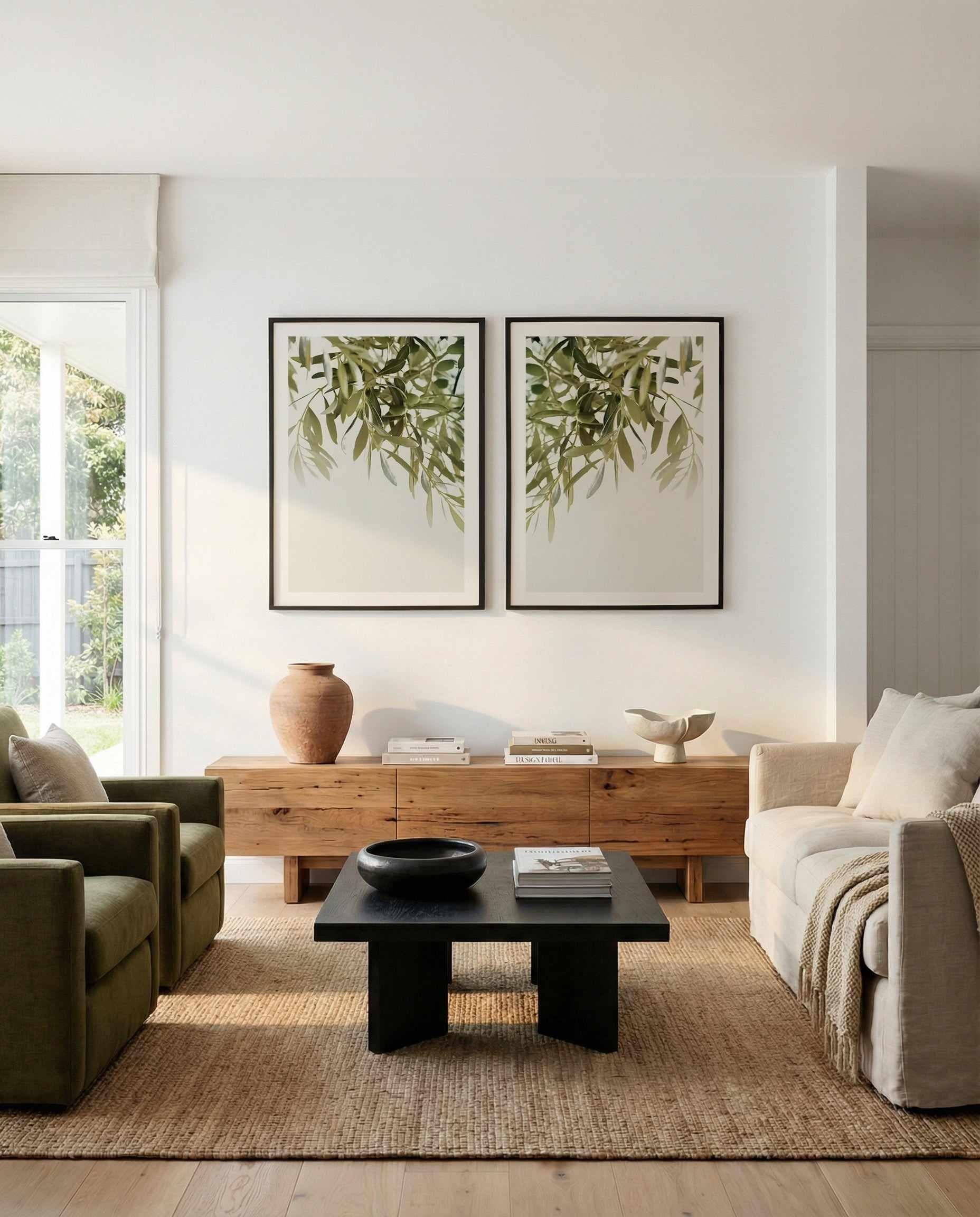 Olive Garden I & II Art Print Set of 2 | Matching Wall Art from Olive et Oriel where you can shop wallpaper and artworks online